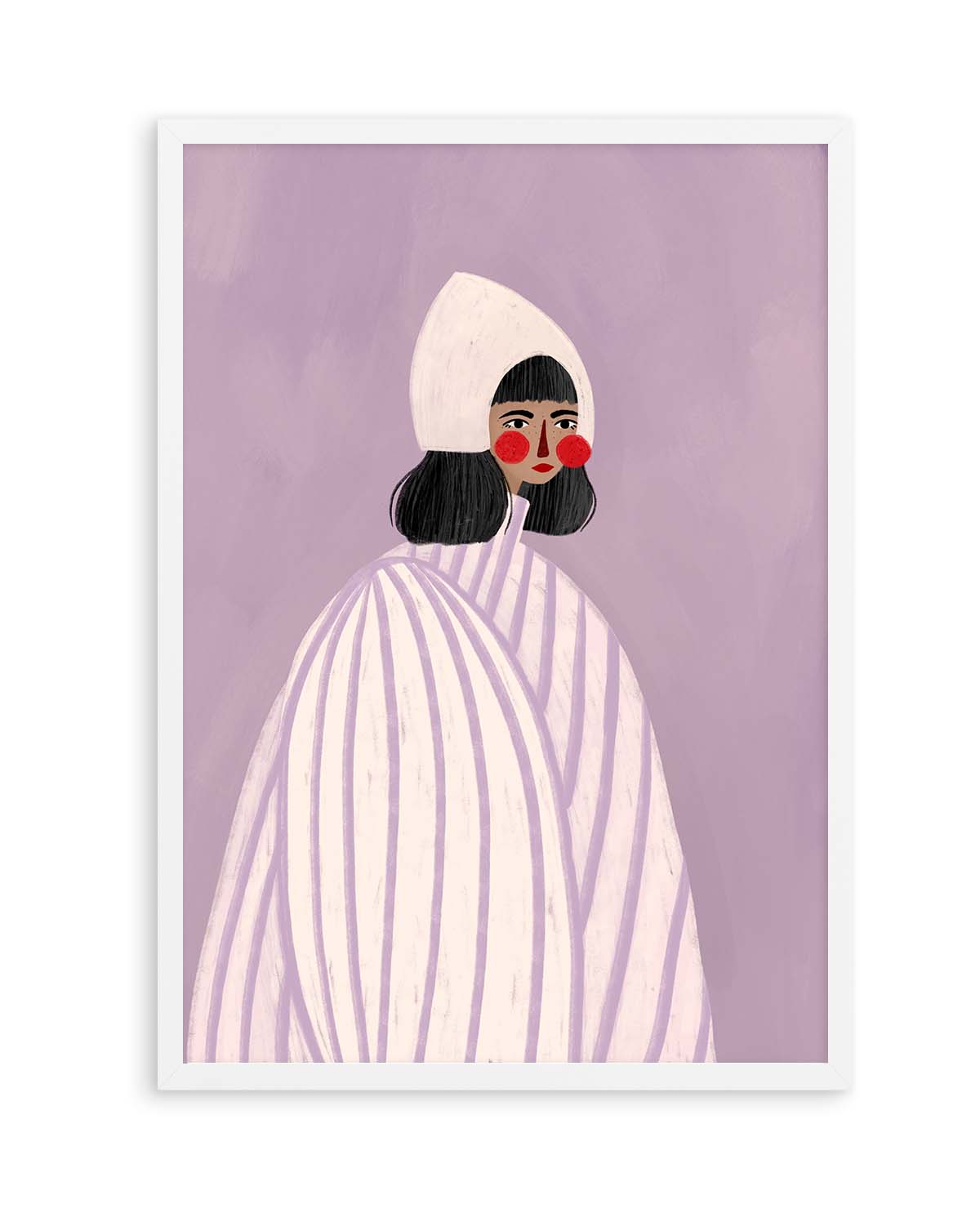 The Woman With the White Hat by Bea Muller | Art Print from Olive et Oriel where you can shop wallpaper and artworks online