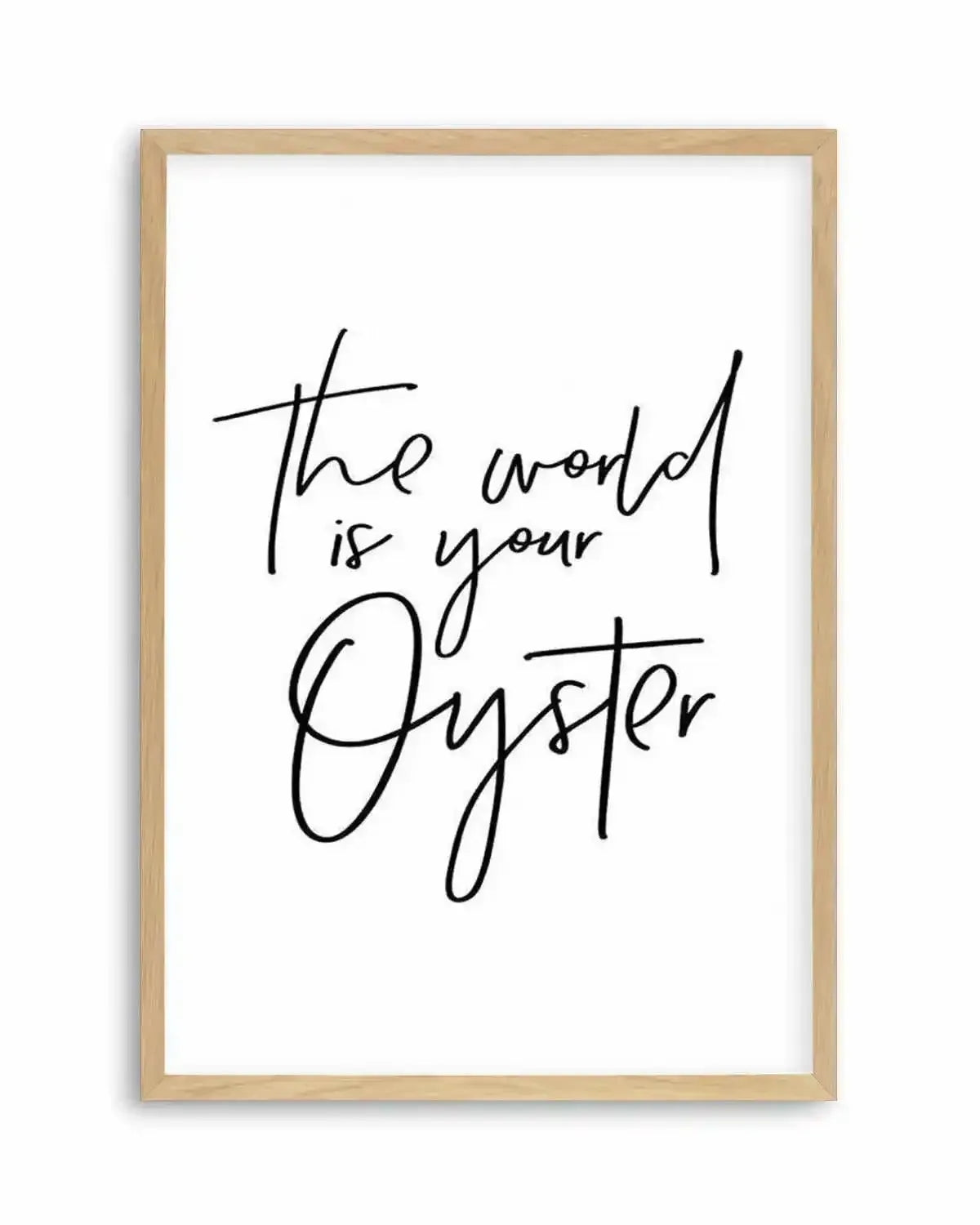 The World Is Your Oyster Art Print from Olive et Oriel where you can shop wallpaper and artworks online