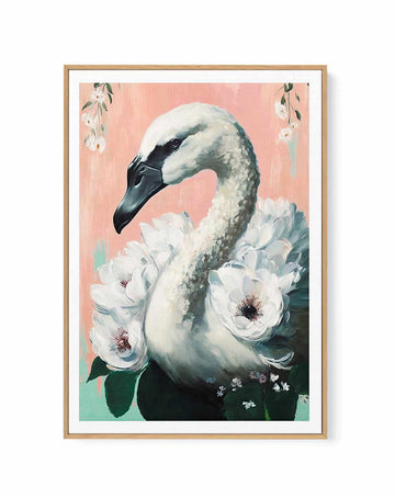 The Swan By Treechild | Framed Canvas Art Print from Olive et Oriel where you can shop wallpaper and artworks online
