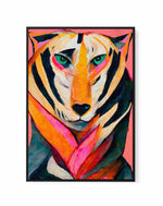 The tiger By Treechild | Framed Canvas Art Print