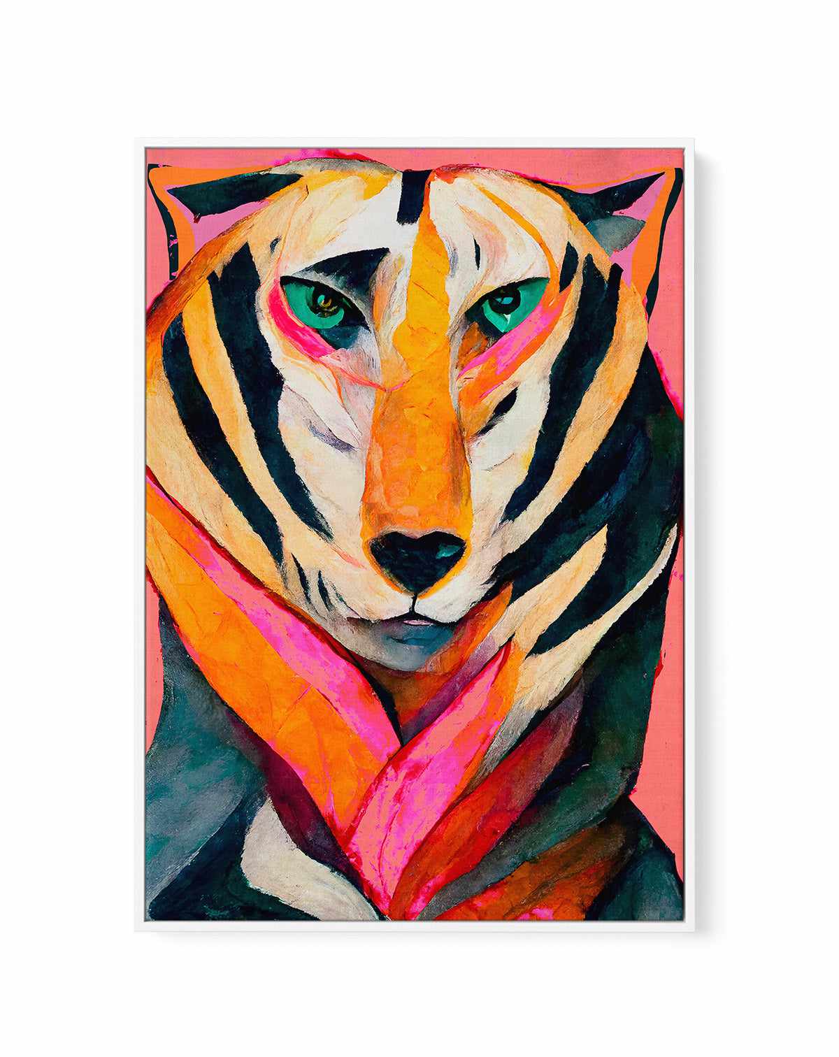 The tiger By Treechild | Framed Canvas Art Print – Olive et Oriel