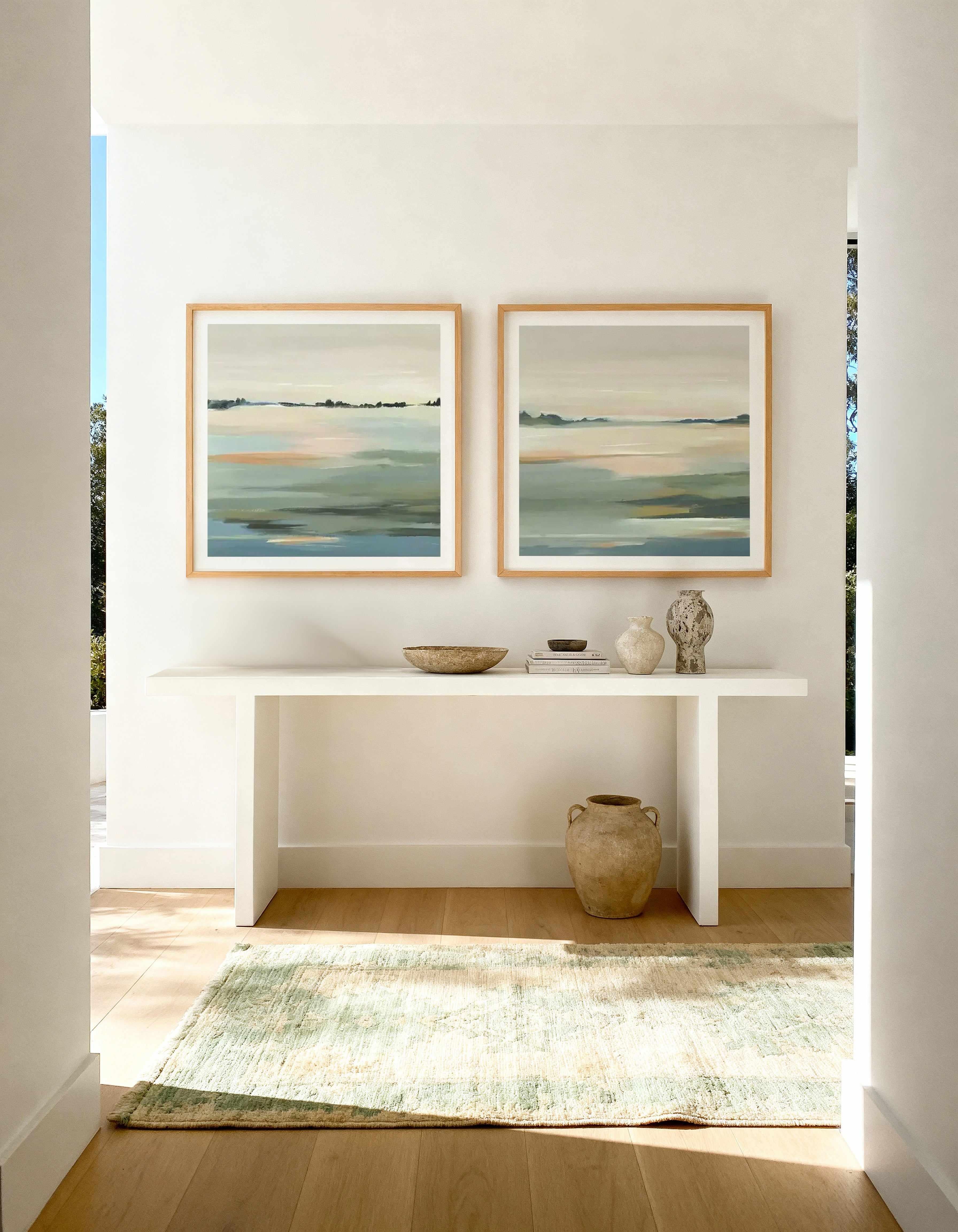 The Calm I & II Art Print Set of 2 | Matching Wall Art
