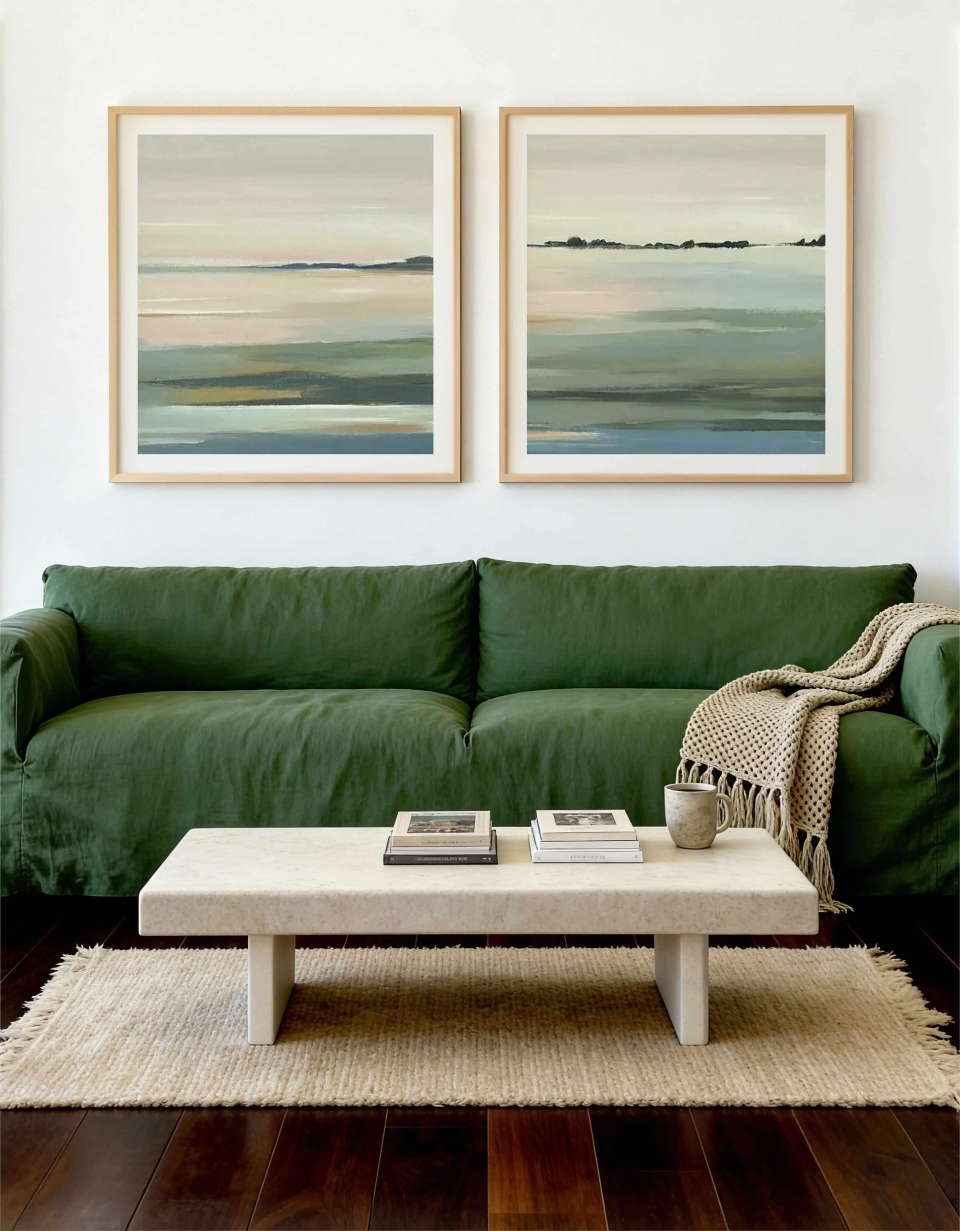 The Calm Right SQ I & II Art Print Set of 2 | Matching Wall Art from Olive et Oriel where you can shop wallpaper and artworks online