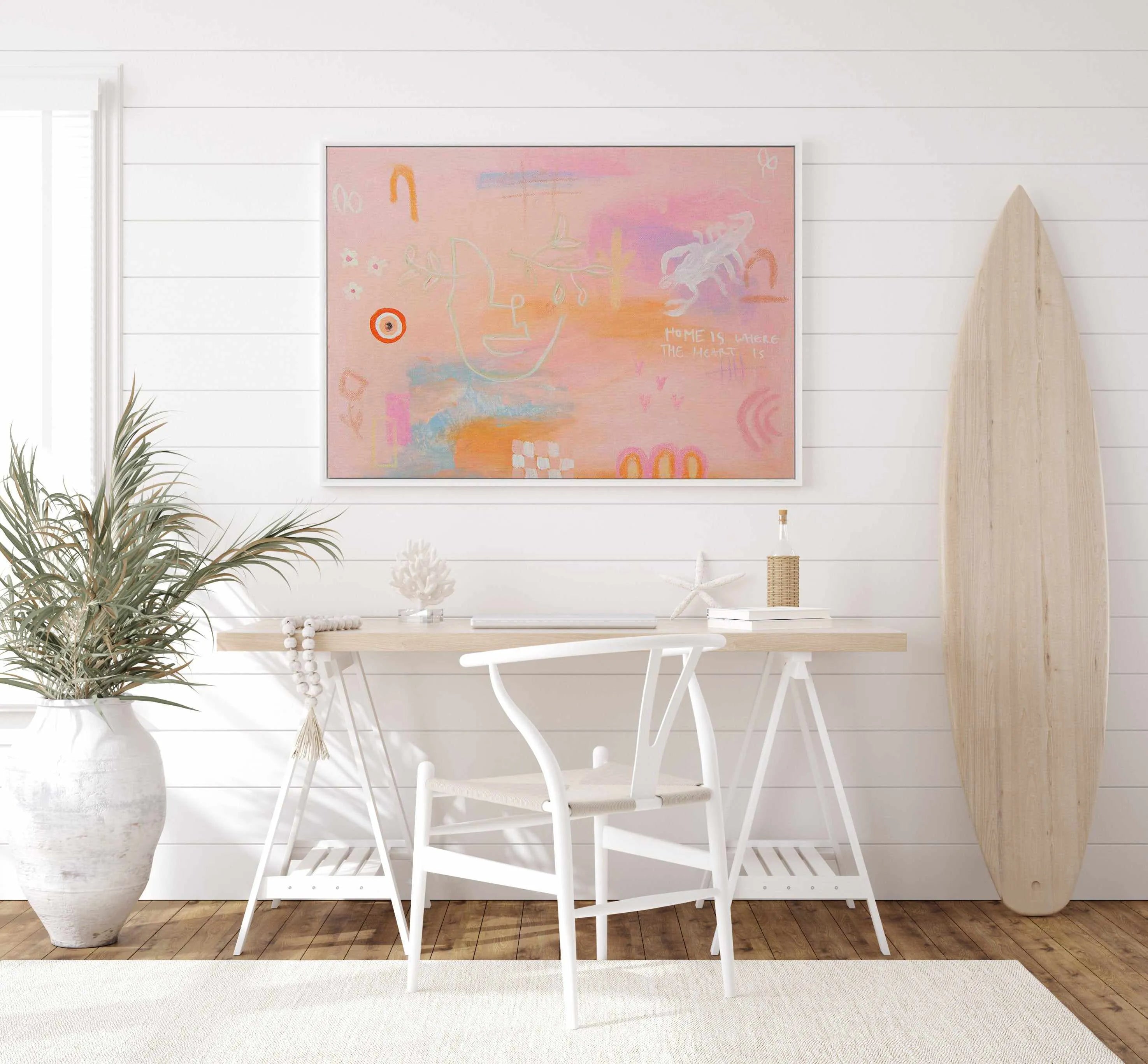 The Heart by Britney Turner | Framed Canvas Art Print from Olive et Oriel where you can shop wallpaper and artworks online
