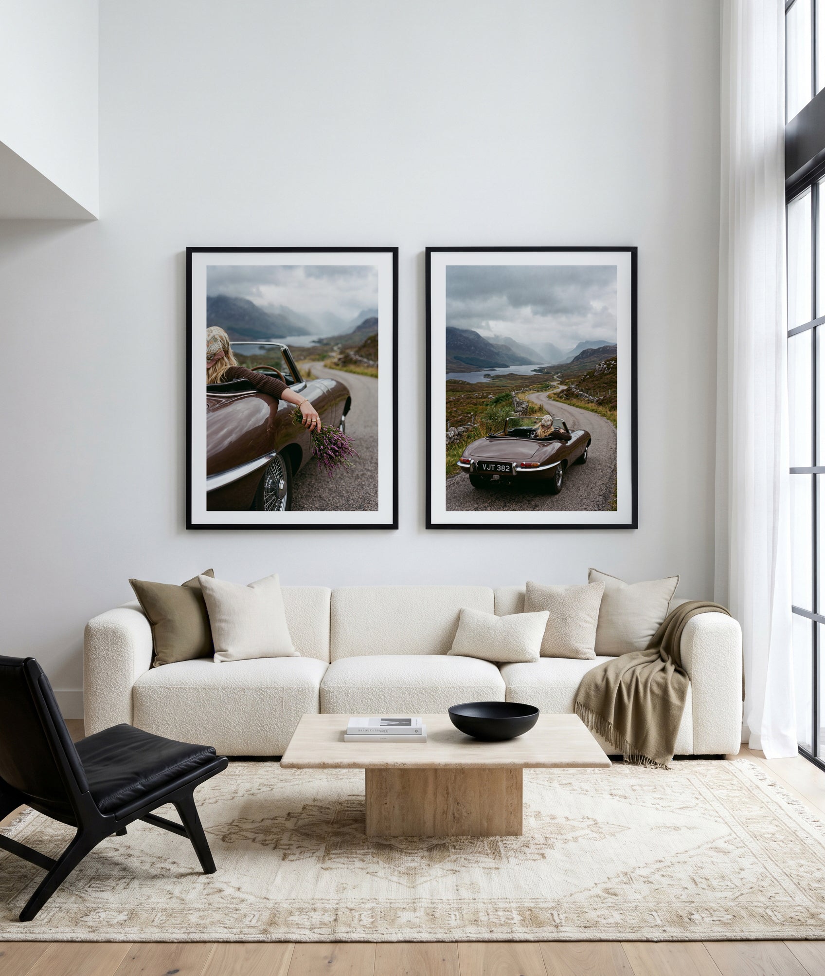 The Highlands I & II Art Print Set of 2 | Matching Wall Art