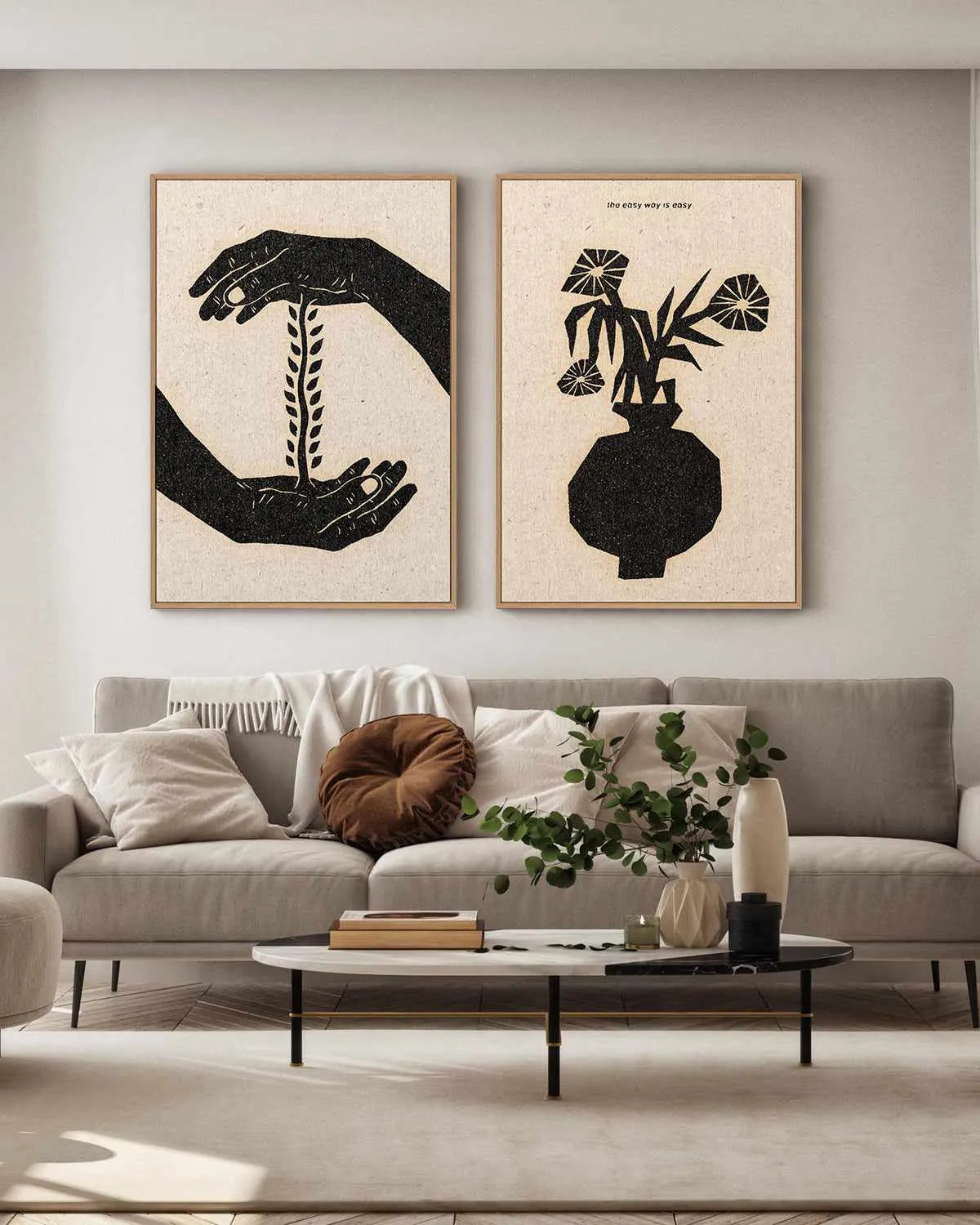 The Easy Way by David Schmitt | Framed Canvas Art Print from Olive et Oriel where you can shop wallpaper and artworks online