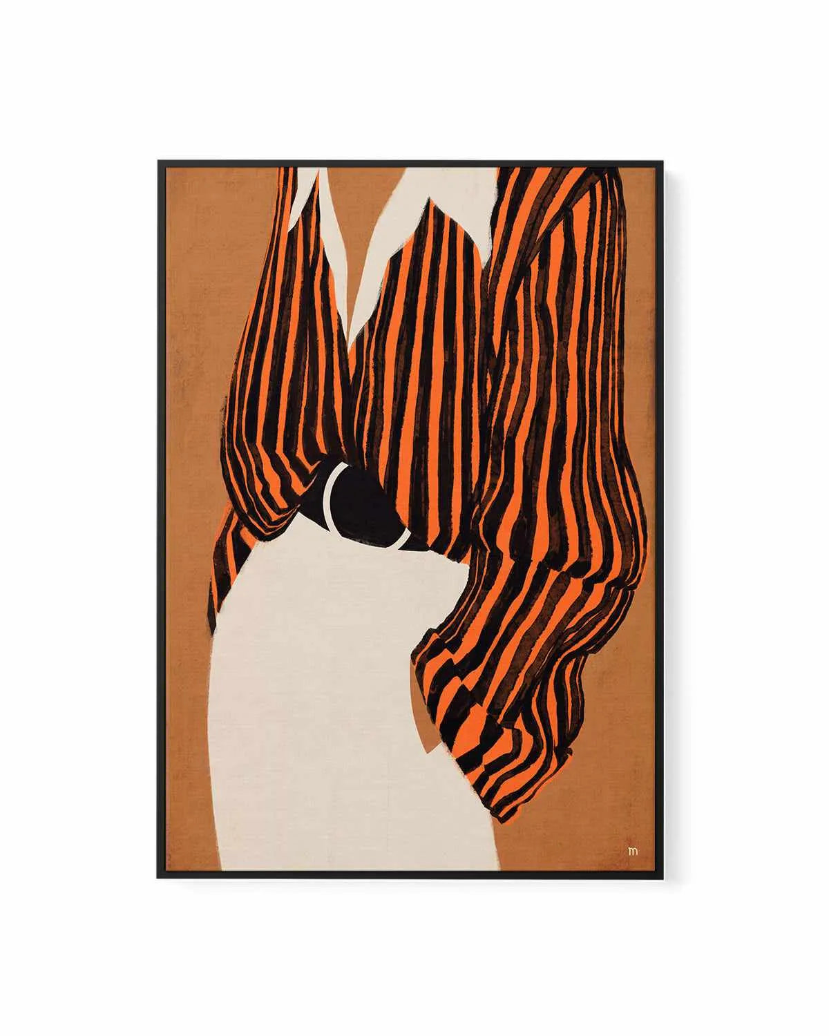The Striped Shirt by Marco Marella | Framed Canvas Art Print from Olive et Oriel where you can shop wallpaper and artworks online