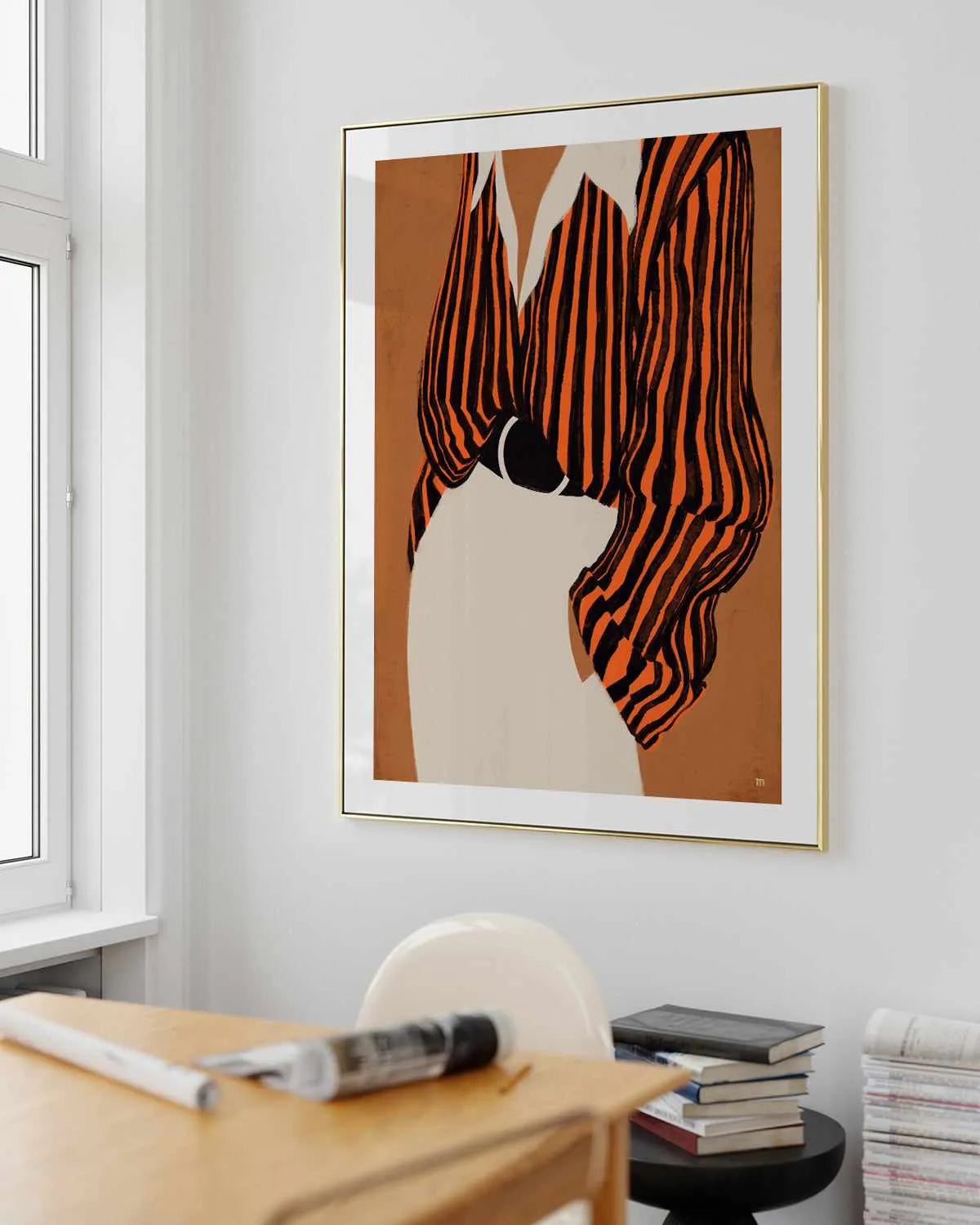 The Striped Shirt by Marco Marella | Art Print from Olive et Oriel where you can shop wallpaper and artworks online