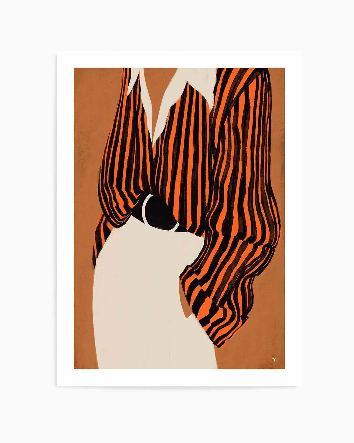 The Striped Shirt by Marco Marella | Art Print from Olive et Oriel where you can shop wallpaper and artworks online