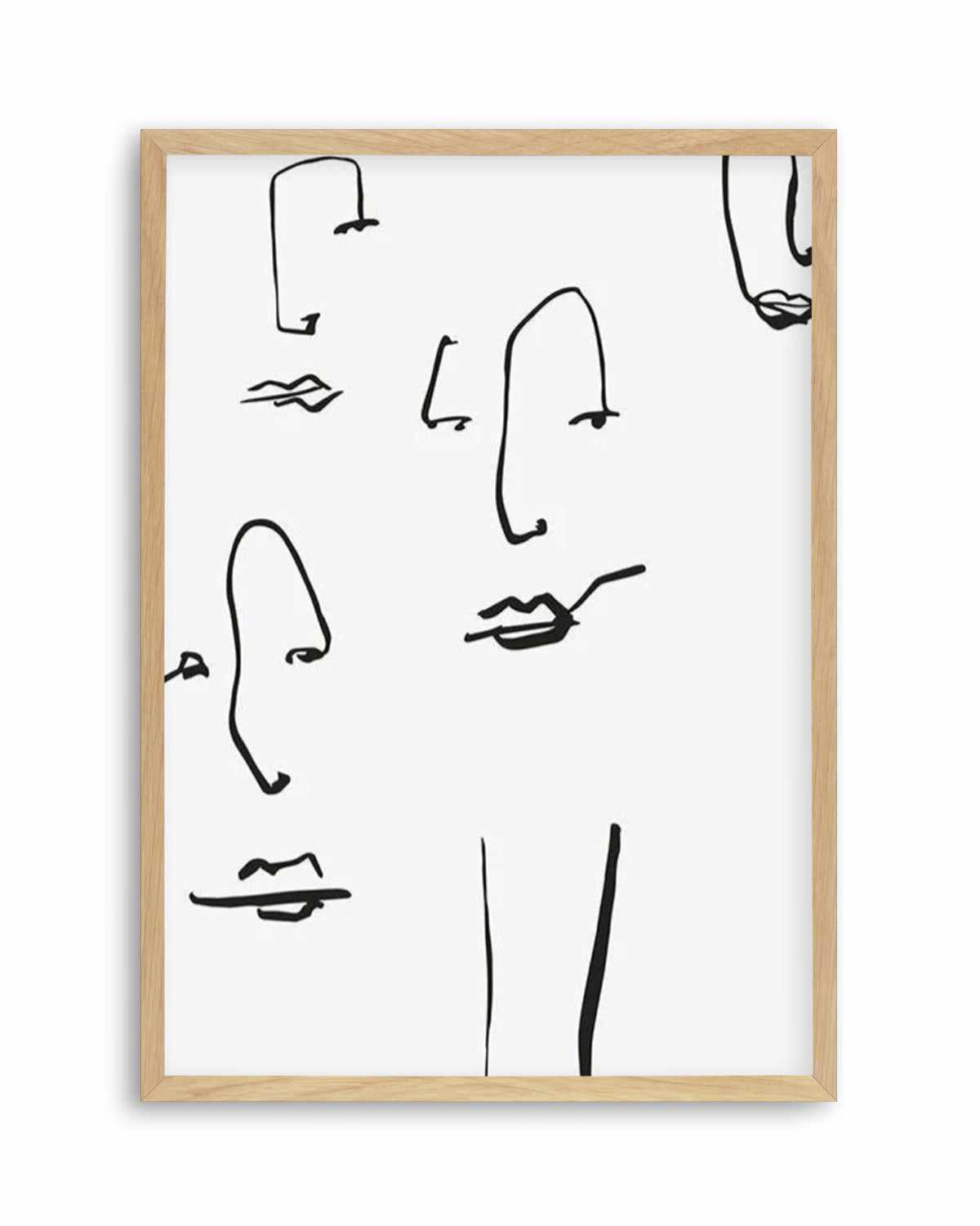 Their Faces I Art Print