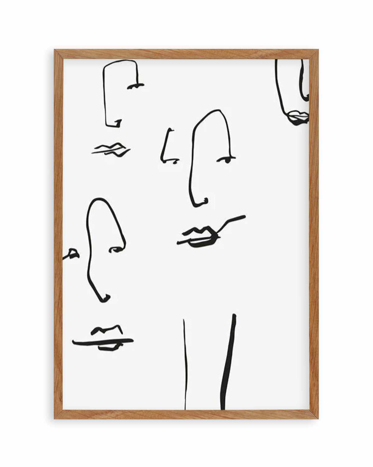 Their Faces I Art Print