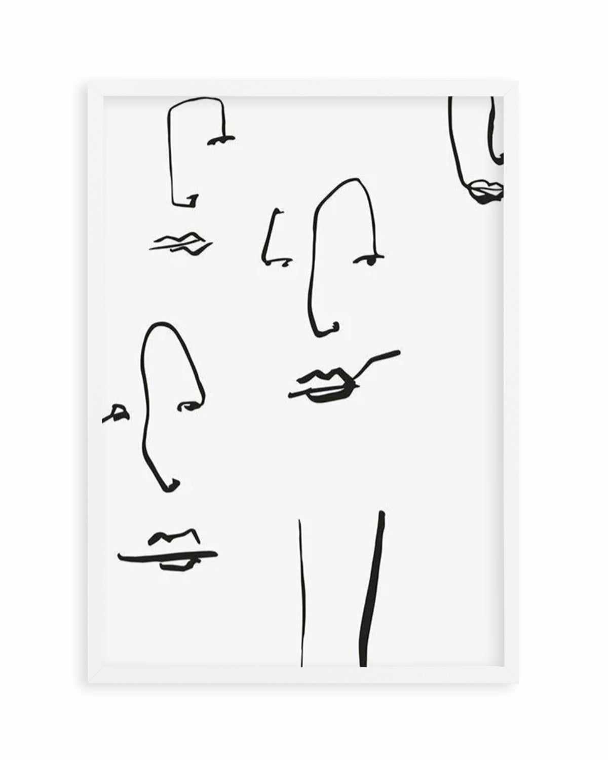 Their Faces I Art Print