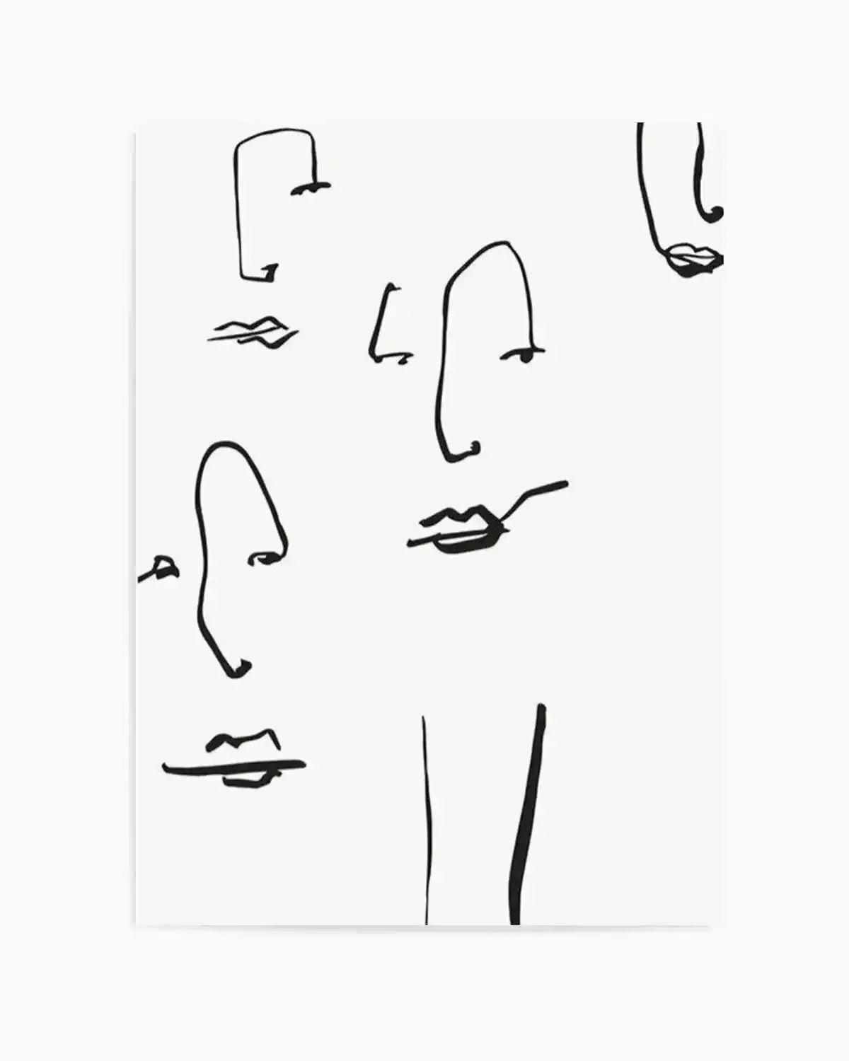 Their Faces I Art Print from Olive et Oriel where you can shop wallpaper and artworks online