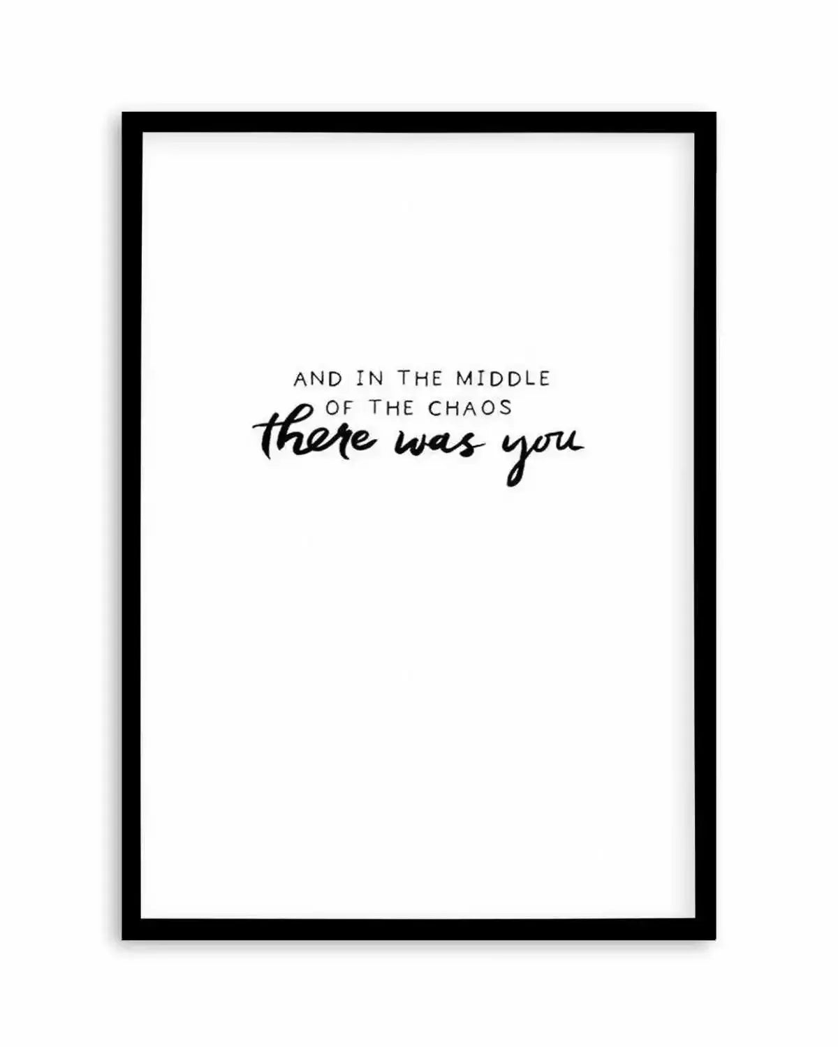 There Was You | Hand scripted Art Print from Olive et Oriel where you can shop wallpaper and artworks online