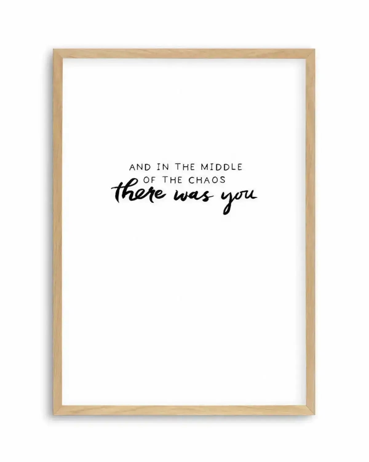 There Was You | Hand scripted Art Print from Olive et Oriel where you can shop wallpaper and artworks online