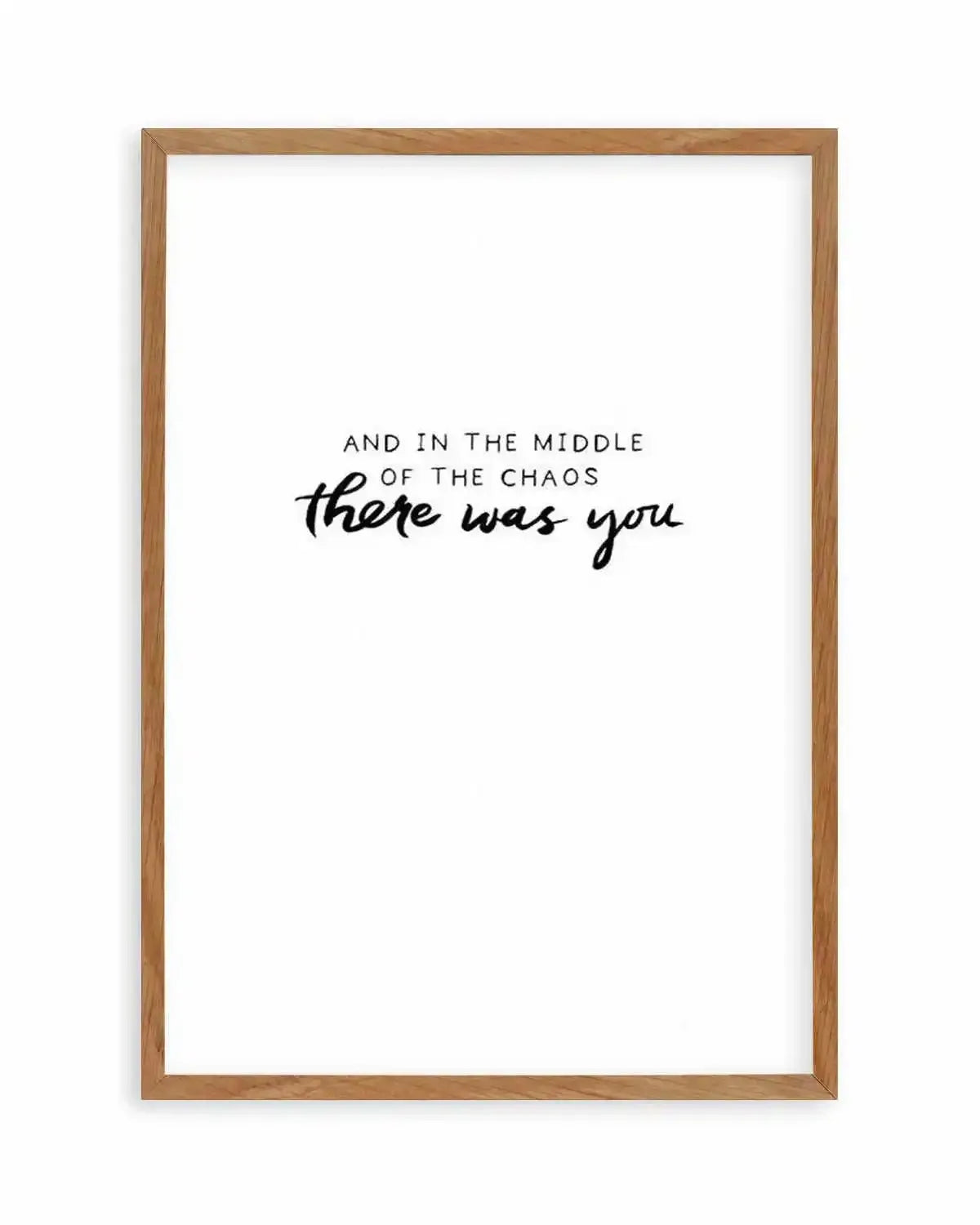 There Was You | Hand scripted Art Print from Olive et Oriel where you can shop wallpaper and artworks online