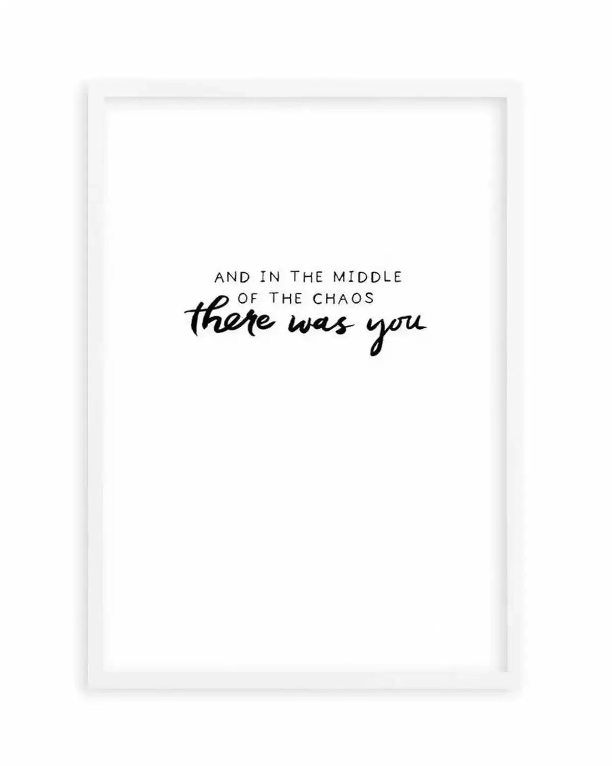 There Was You | Hand scripted Art Print from Olive et Oriel where you can shop wallpaper and artworks online