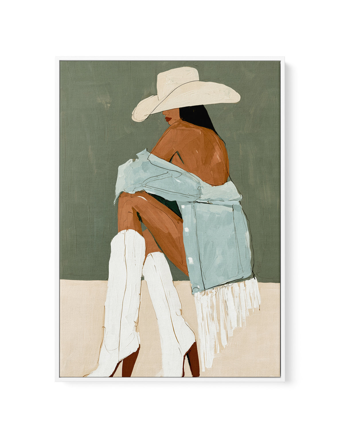 These Boots | Framed Canvas Art Print