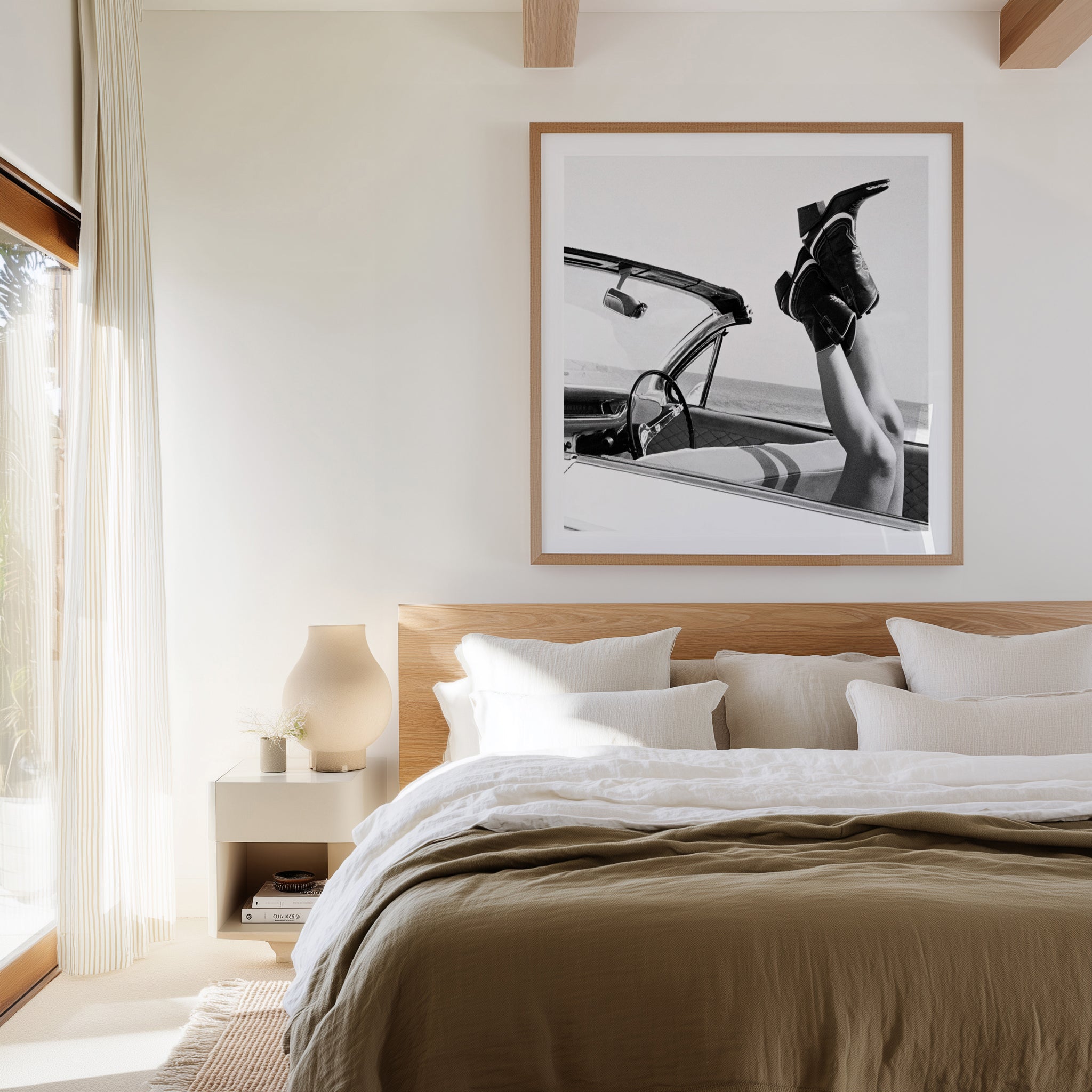 These Boots B&W by Amy Hallam | Art Print
