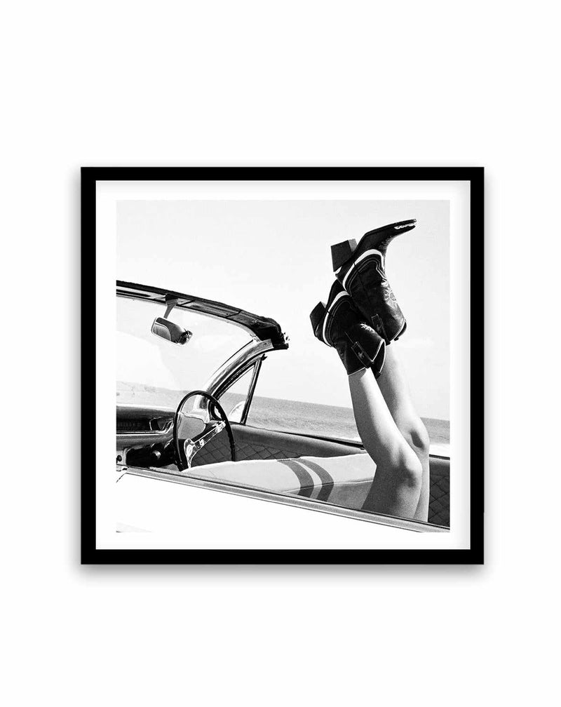 These Boots B&W by Amy Hallam | Art Print