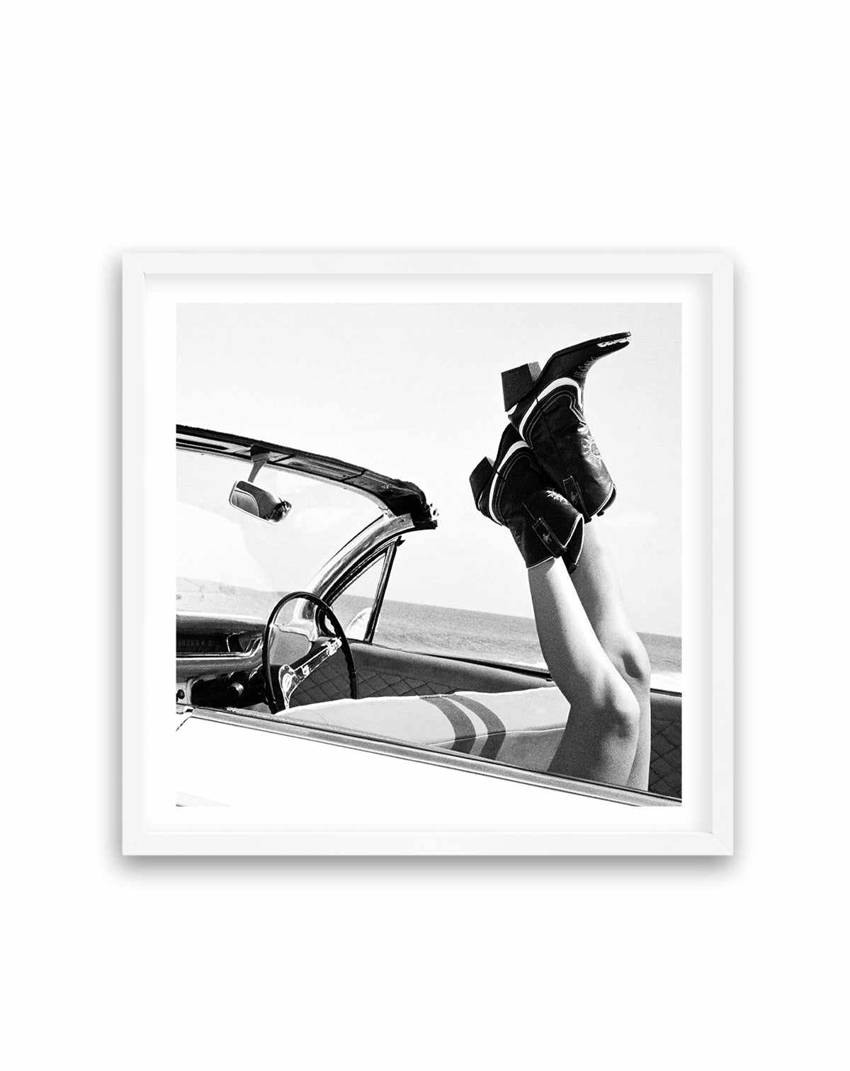 These Boots B&W by Amy Hallam | Art Print