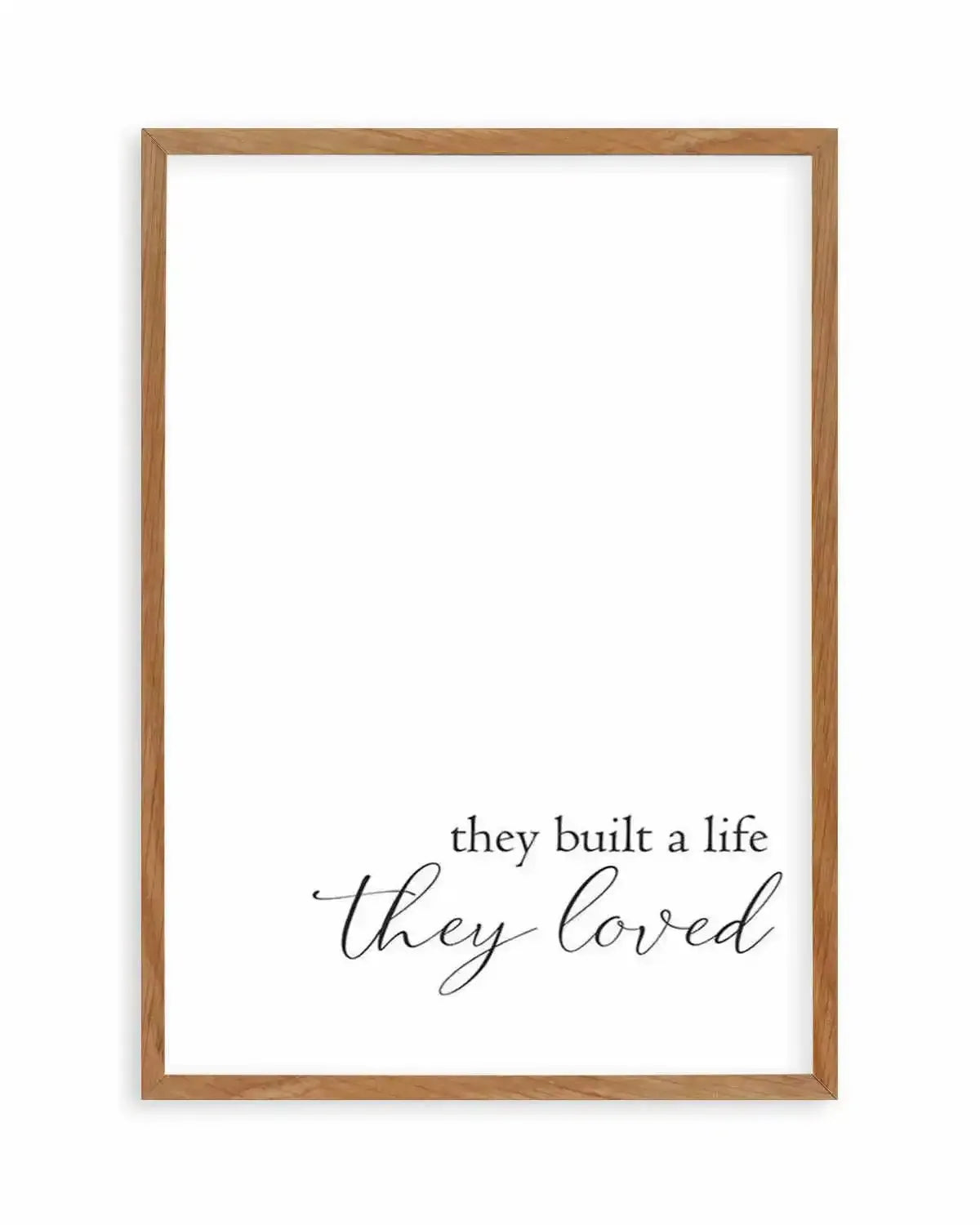 They Built A Life They Loved Art Print from Olive et Oriel where you can shop wallpaper and artworks online