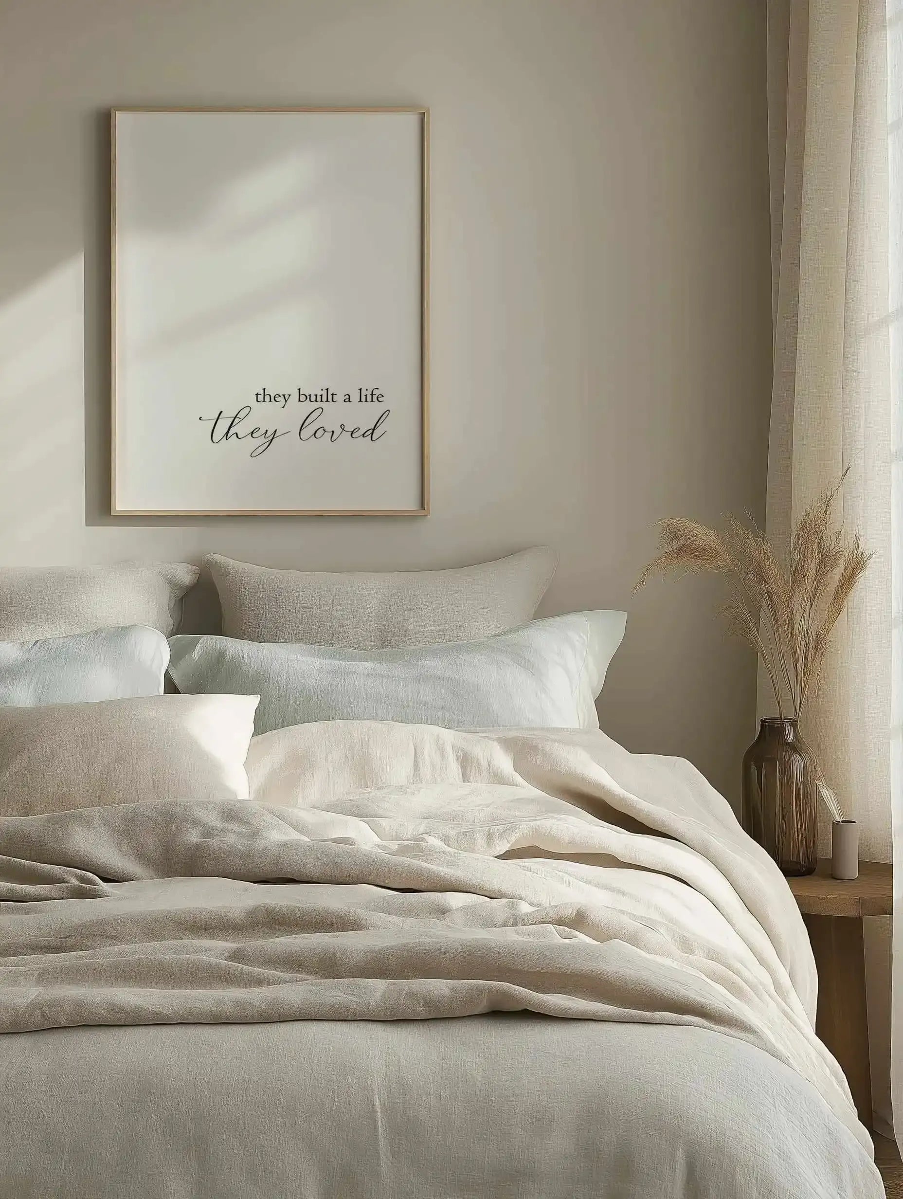 They Built A Life They Loved Art Print from Olive et Oriel where you can shop wallpaper and artworks online