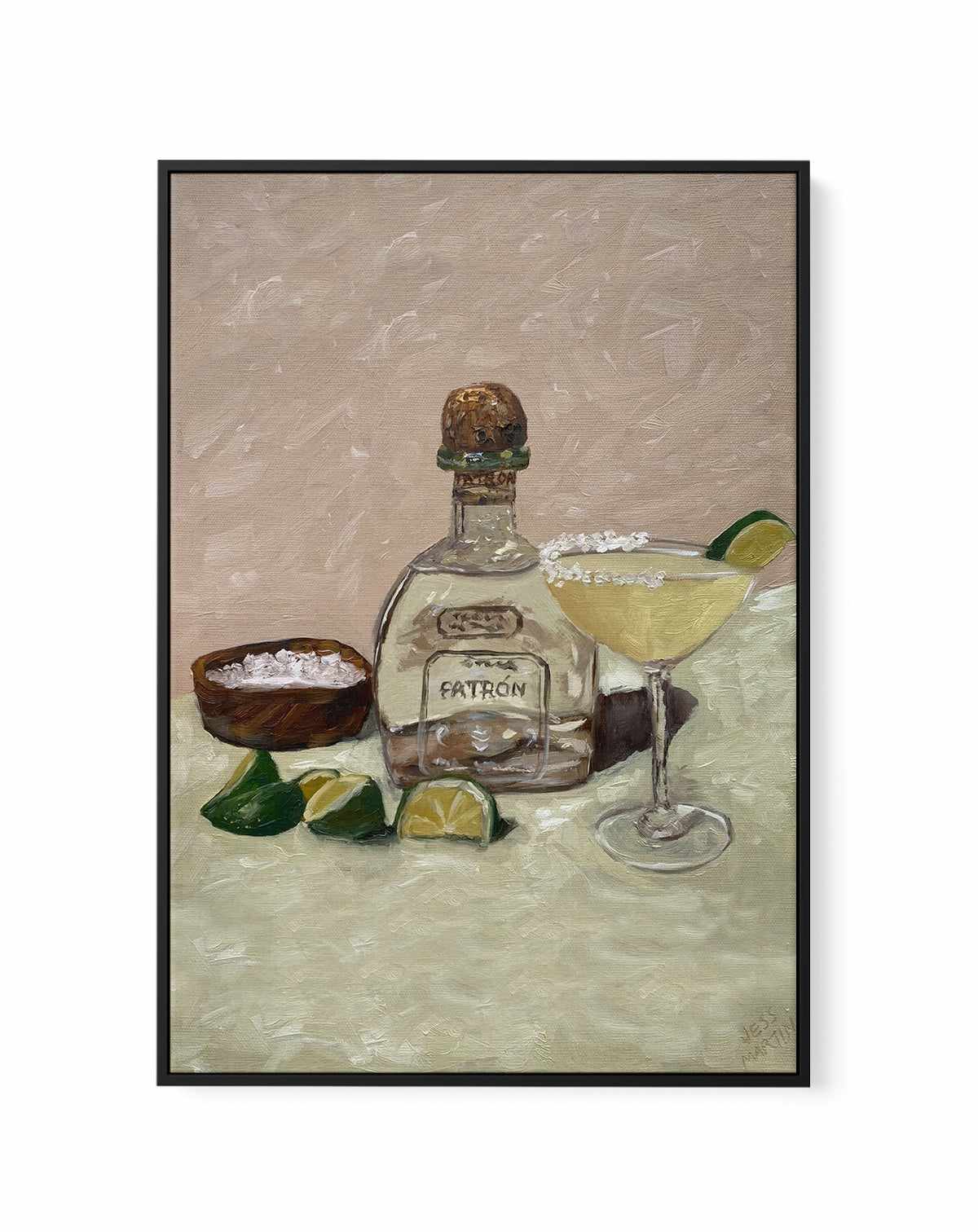 Thirsty Margarita by Jess Martin | Framed Canvas Art Print