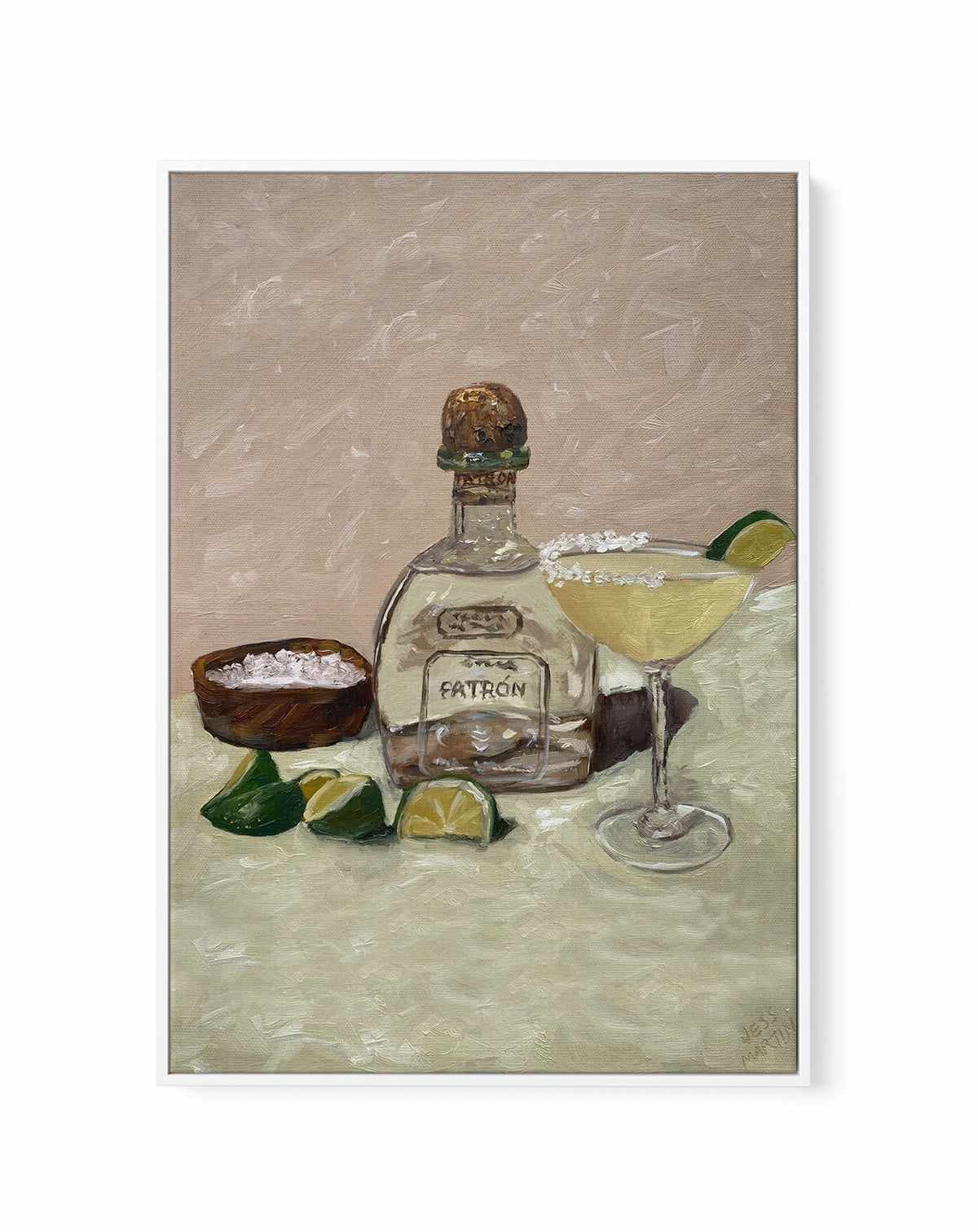 Thirsty Margarita by Jess Martin | Framed Canvas Art Print