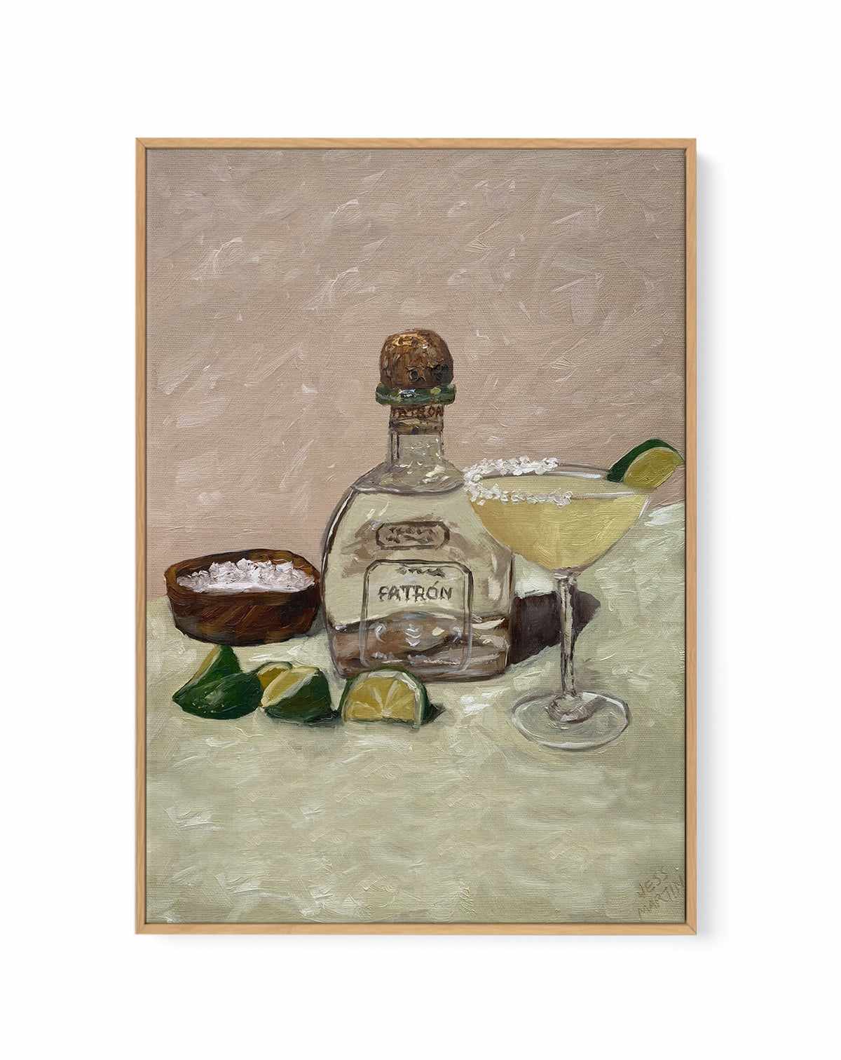 Thirsty Margarita by Jess Martin | Framed Canvas Art Print