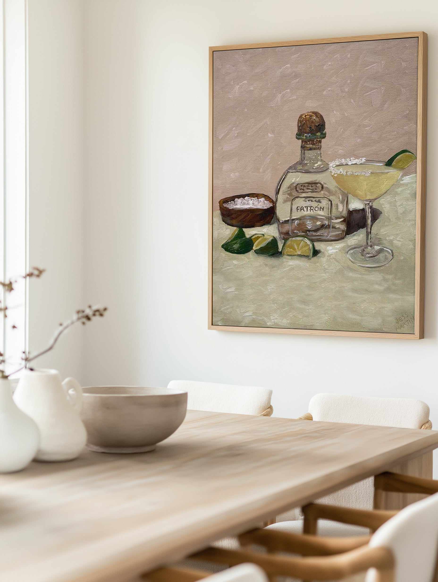 Thirsty Margarita by Jess Martin | Framed Canvas Art Print