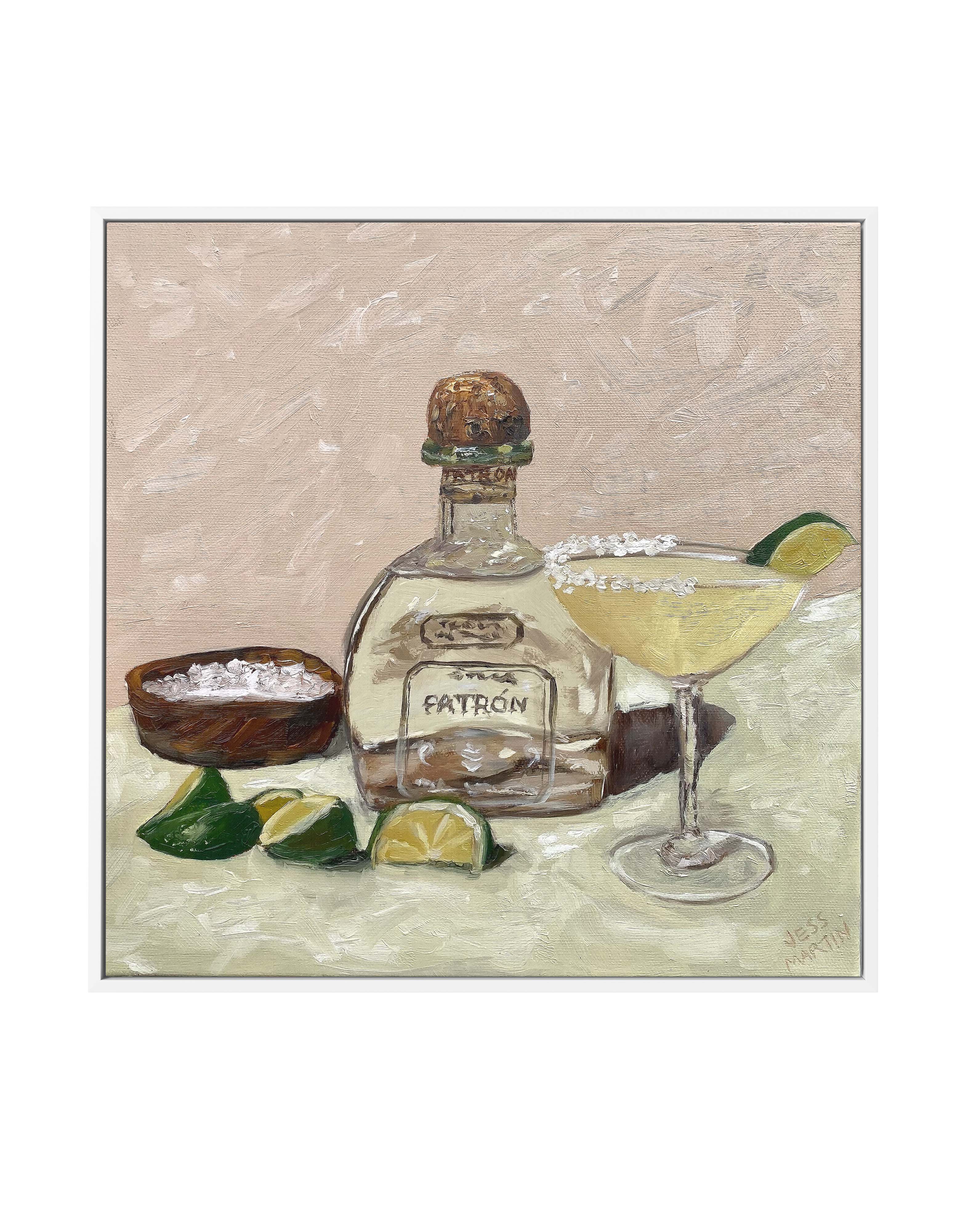 Thirsty Margarita by Jess Martin | Framed Canvas Art Print