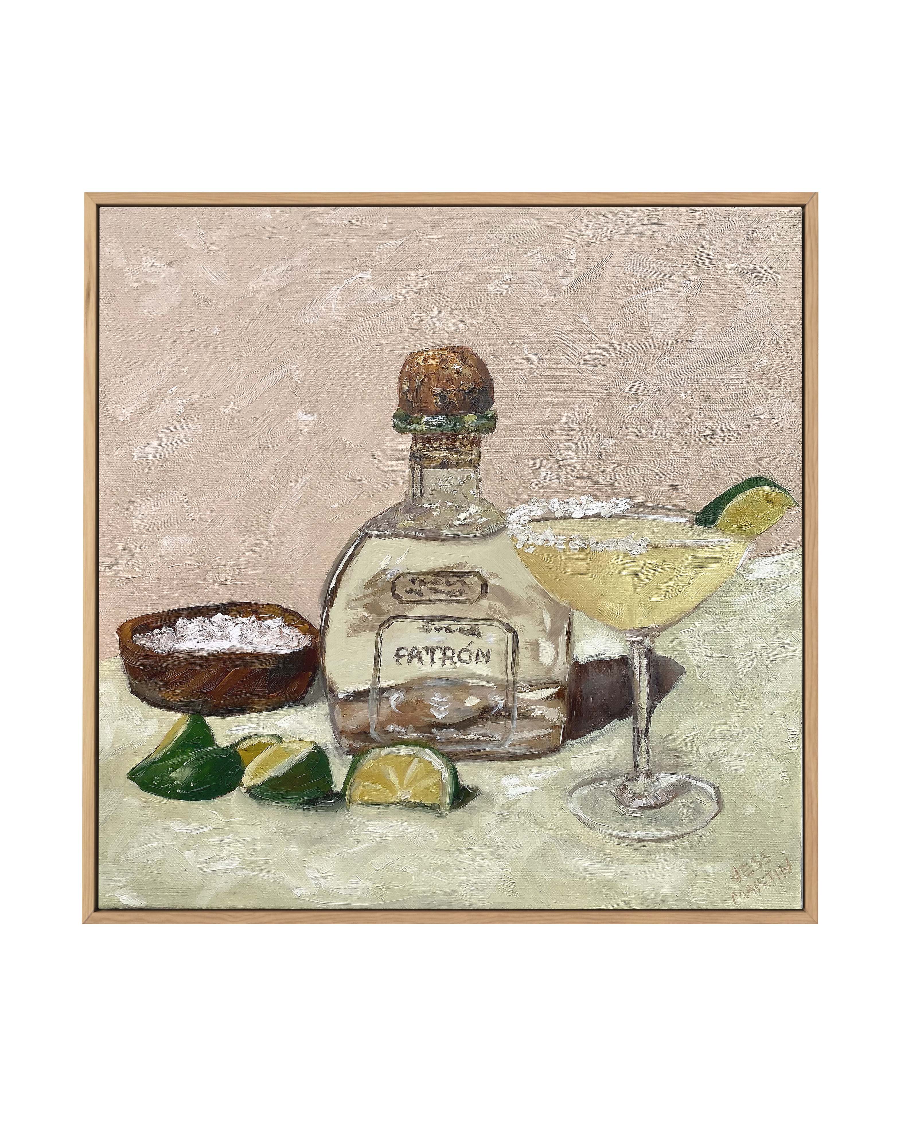 Thirsty Margarita by Jess Martin | Framed Canvas Art Print