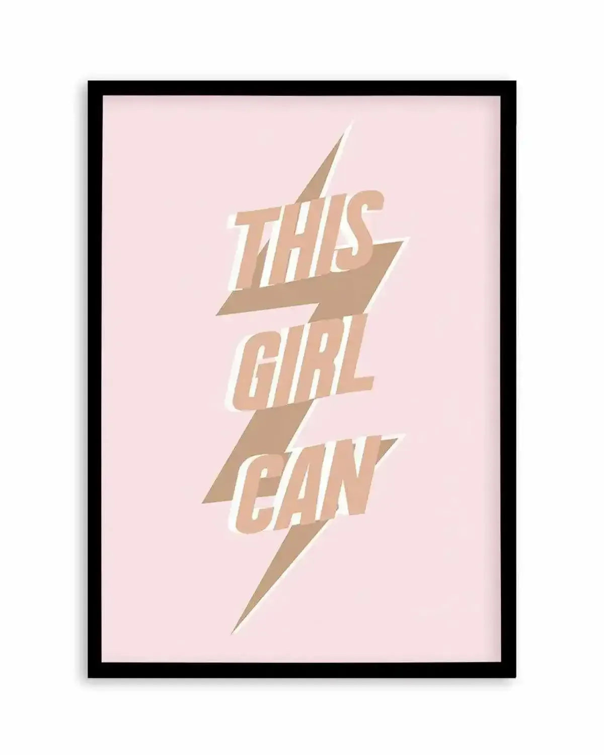 This Girl Can Art Print from Olive et Oriel where you can shop wallpaper and artworks online