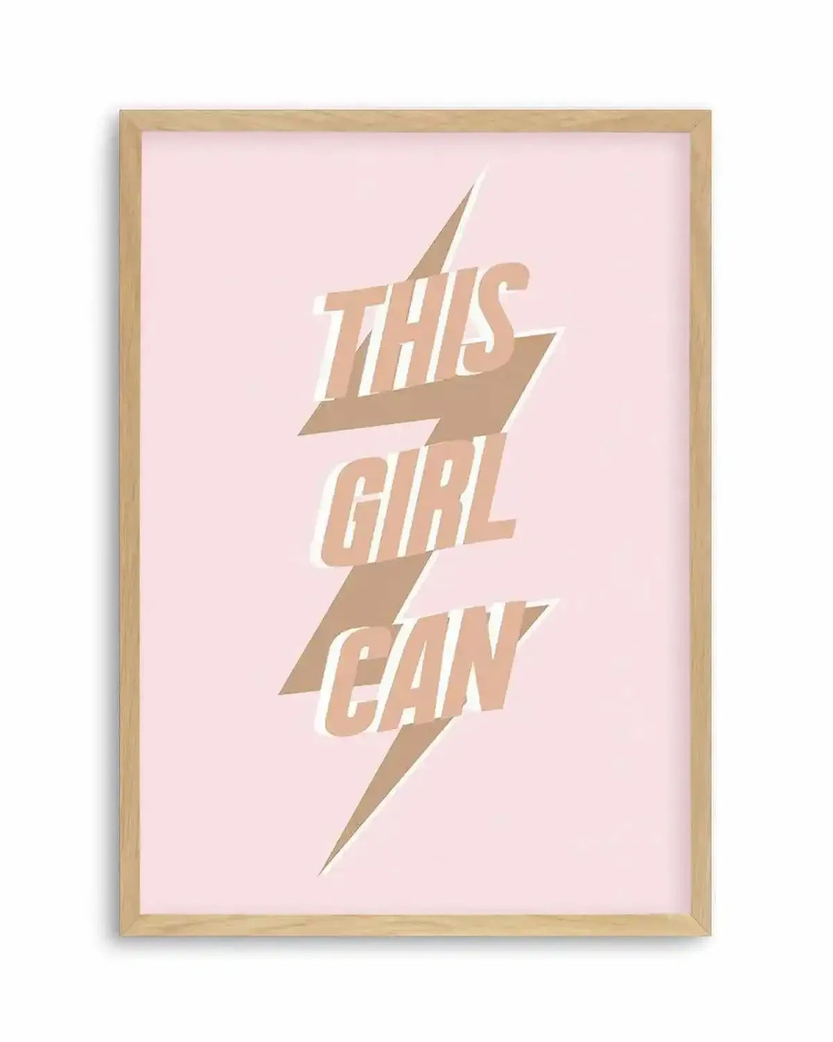 This Girl Can Art Print from Olive et Oriel where you can shop wallpaper and artworks online