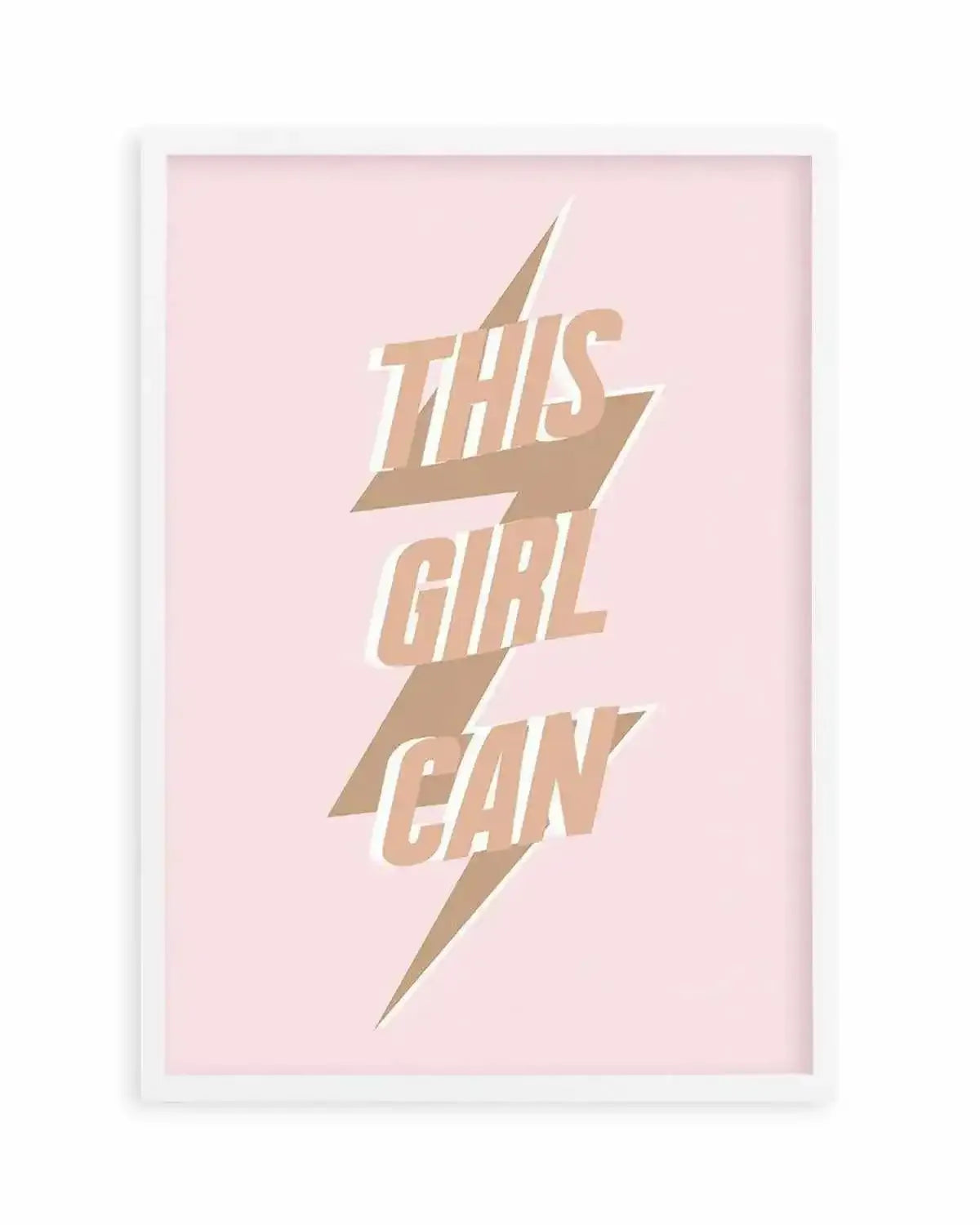 This Girl Can Art Print from Olive et Oriel where you can shop wallpaper and artworks online