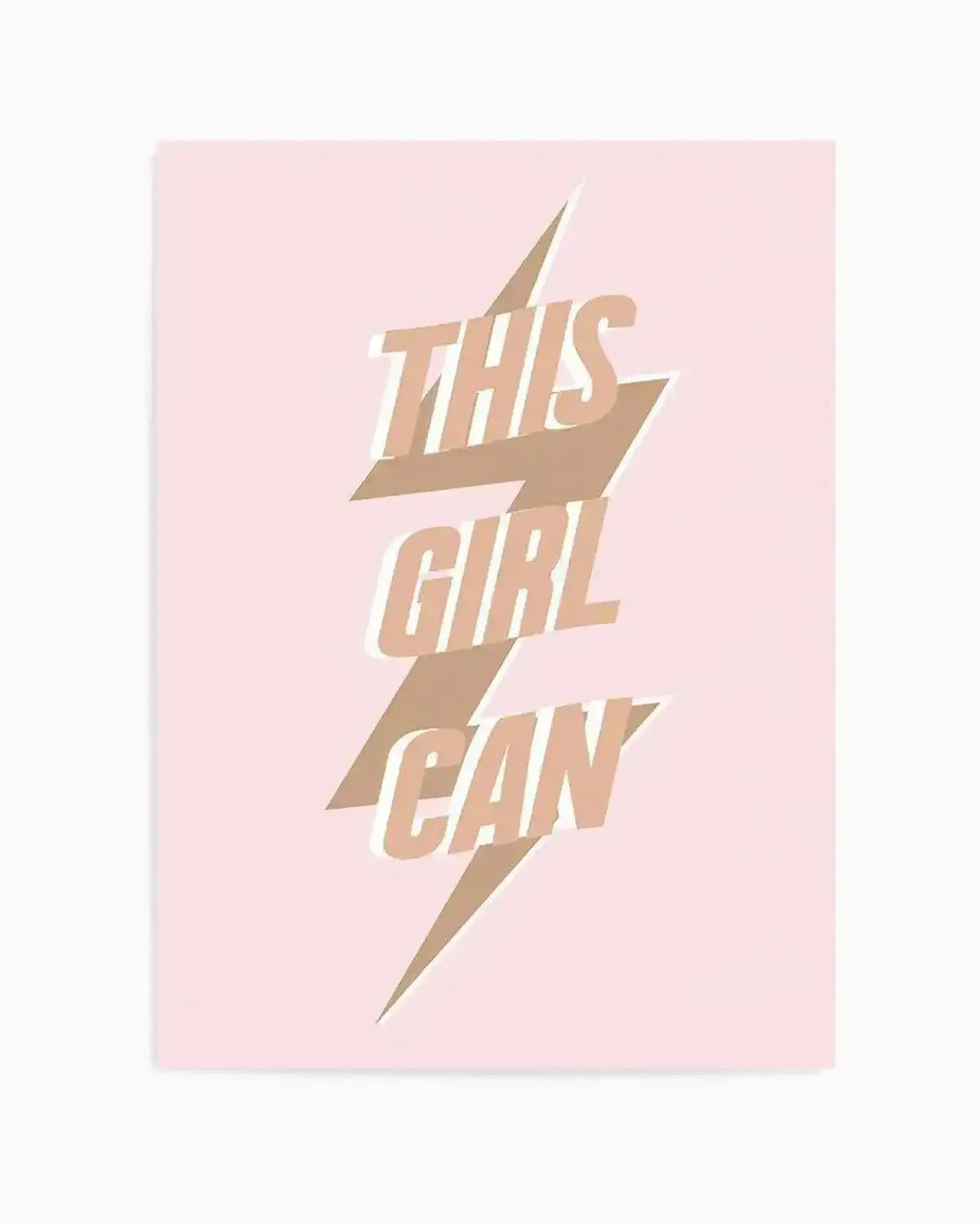 This Girl Can Art Print from Olive et Oriel where you can shop wallpaper and artworks online