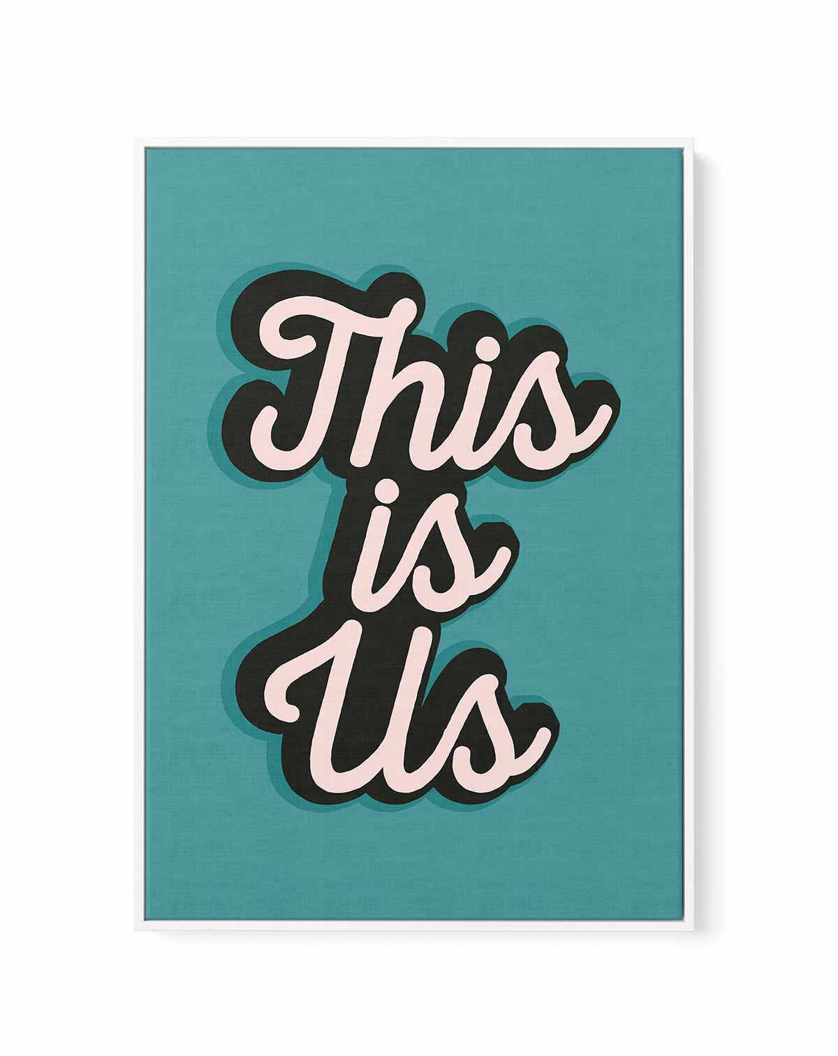 This is US by Frankie Kerr Dineen | Framed Canvas Art Print