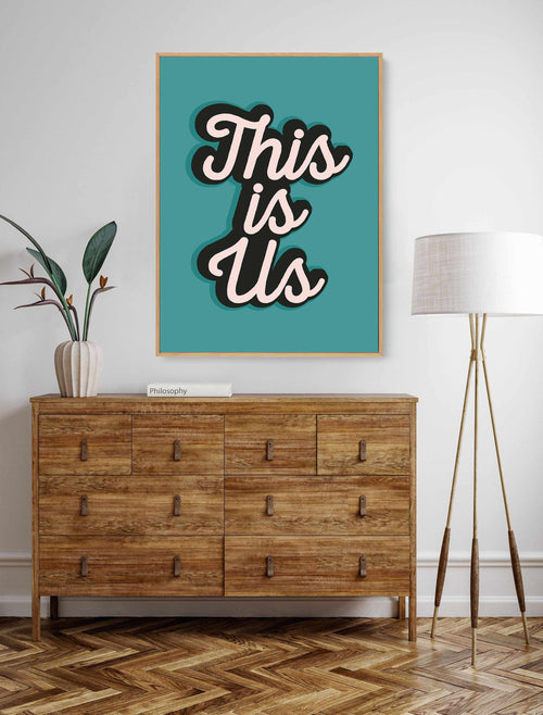 This is US by Frankie Kerr Dineen | Framed Canvas Art Print