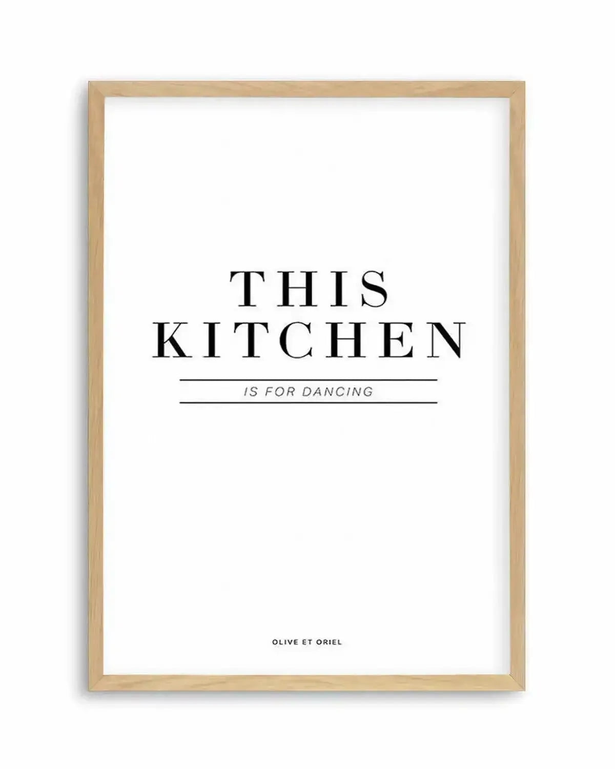 This Kitchen Is For Dancing Art Print from Olive et Oriel where you can shop wallpaper and artworks online