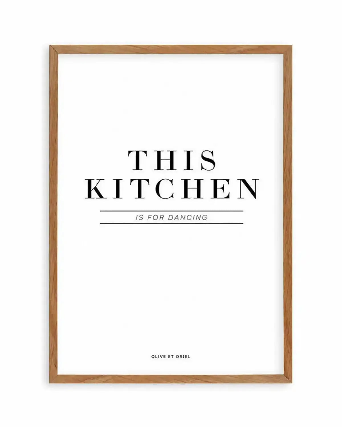 This Kitchen Is For Dancing Art Print from Olive et Oriel where you can shop wallpaper and artworks online