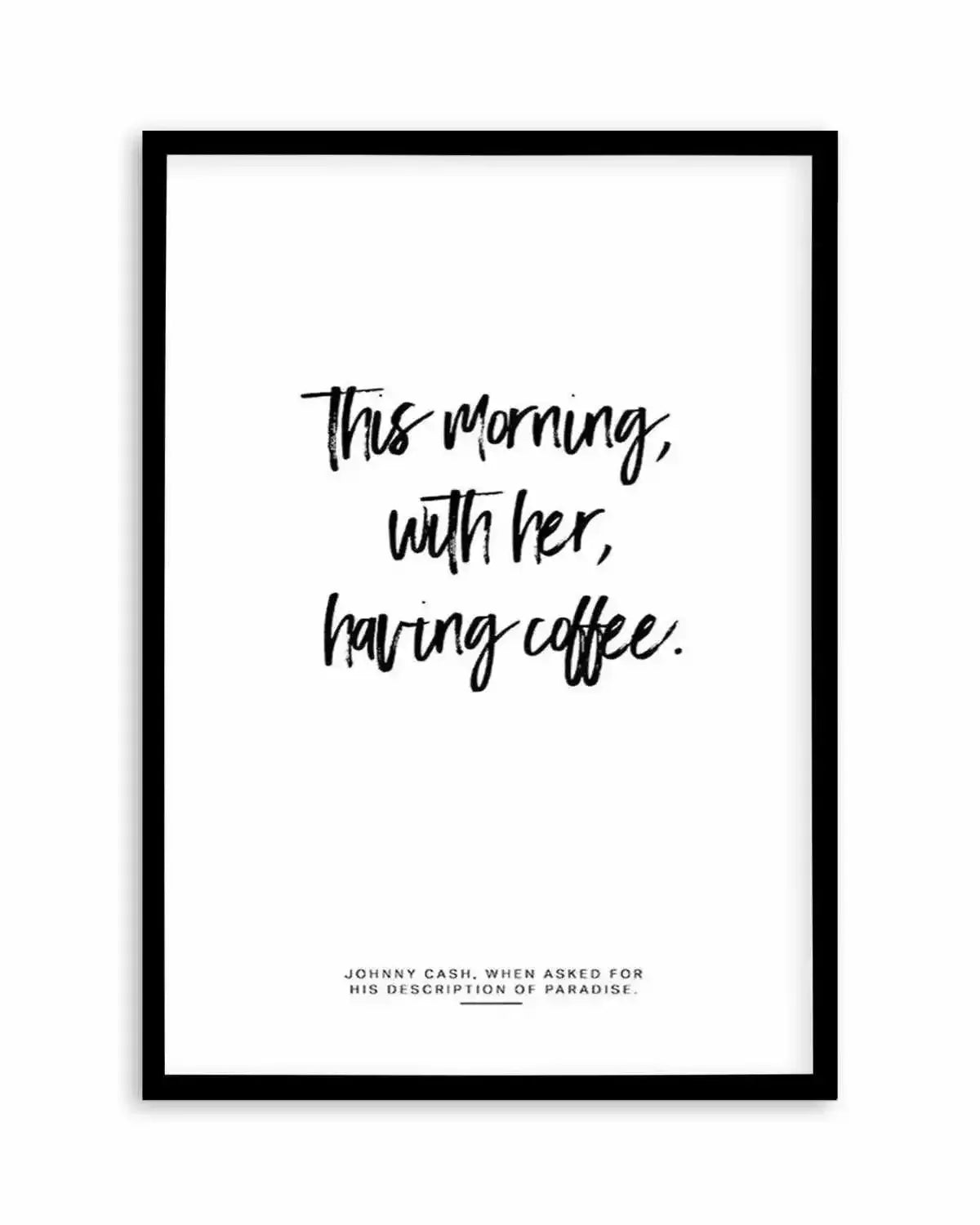 This Morning With Her Having Coffee Art Print from Olive et Oriel where you can shop wallpaper and artworks online