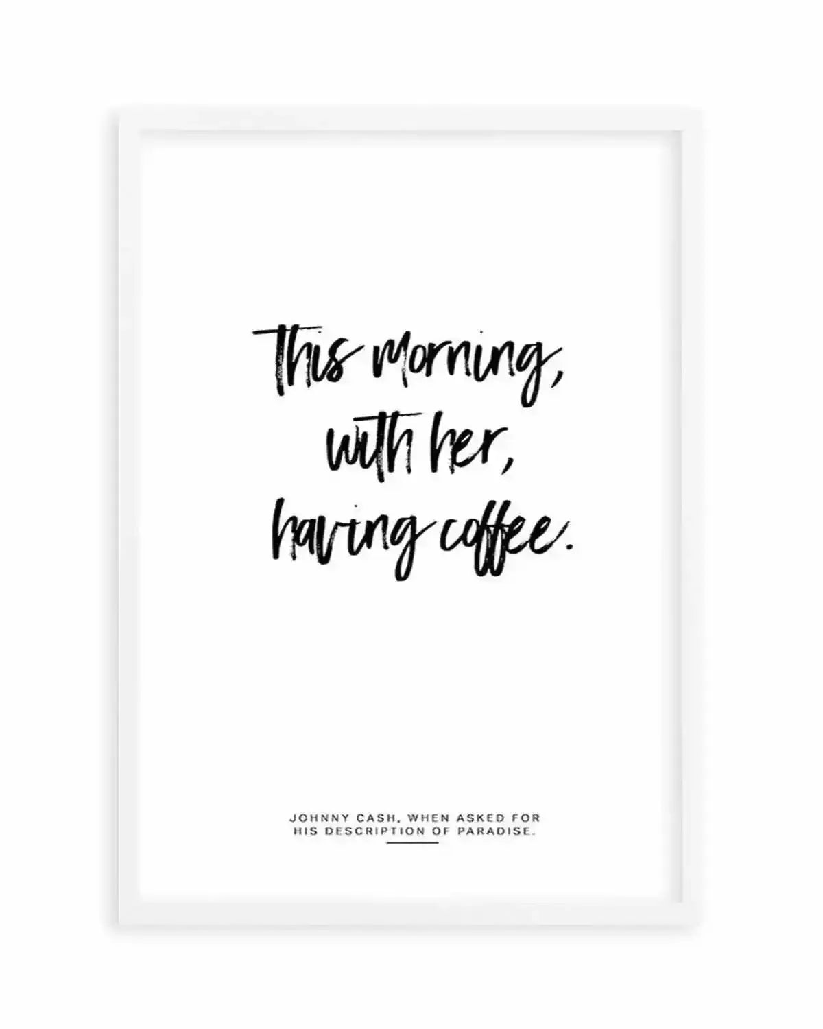 This Morning With Her Having Coffee Art Print from Olive et Oriel where you can shop wallpaper and artworks online