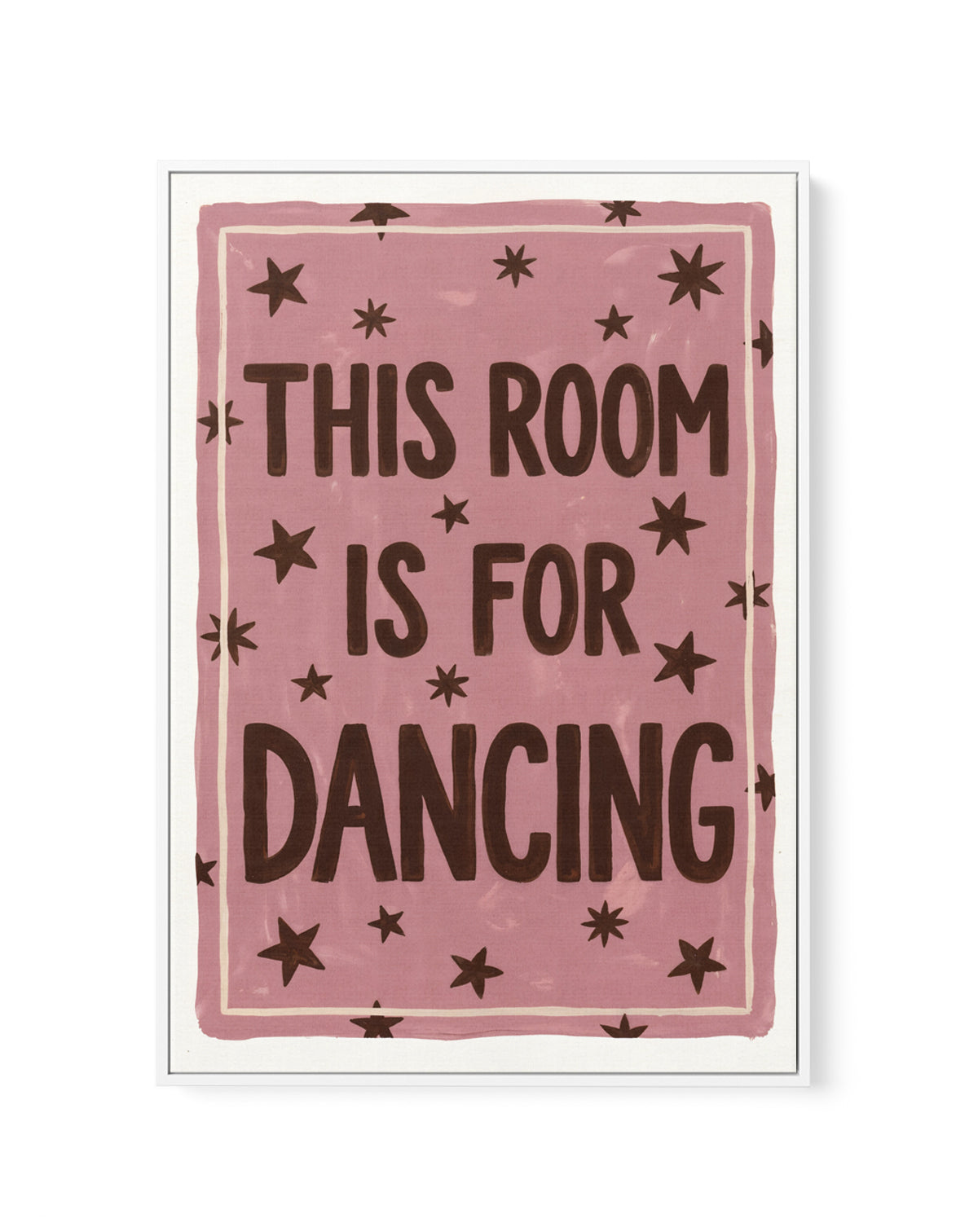 This Room is For Dancing | Framed Canvas Art Print