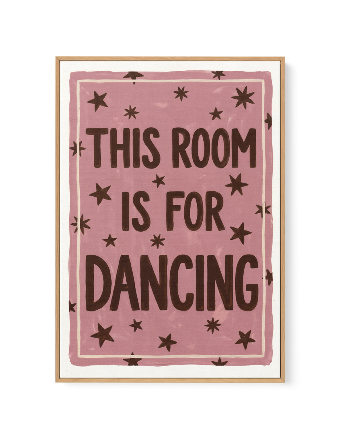 This Room is For Dancing | Framed Canvas Art Print