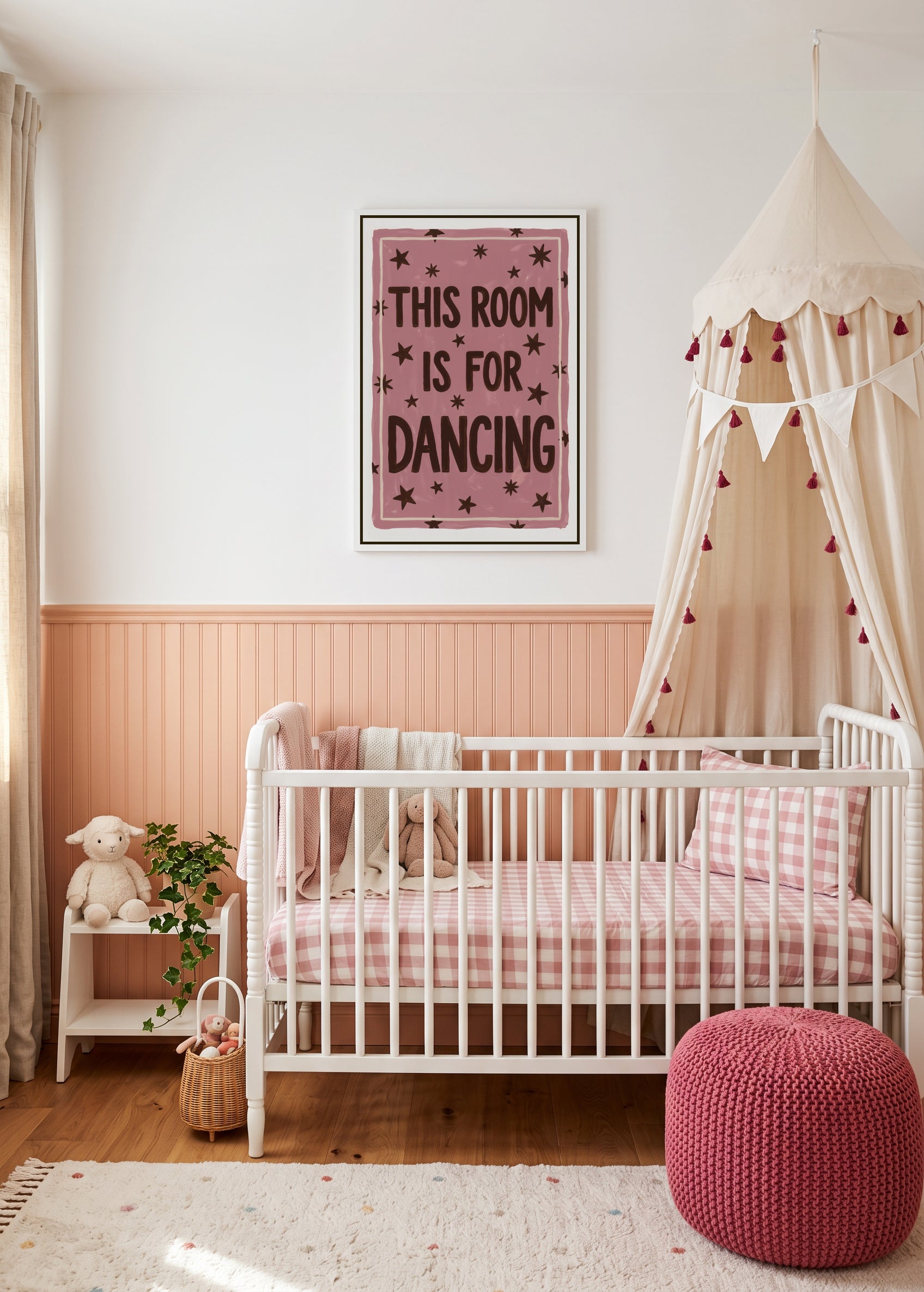 This Room is For Dancing | Framed Canvas Art Print