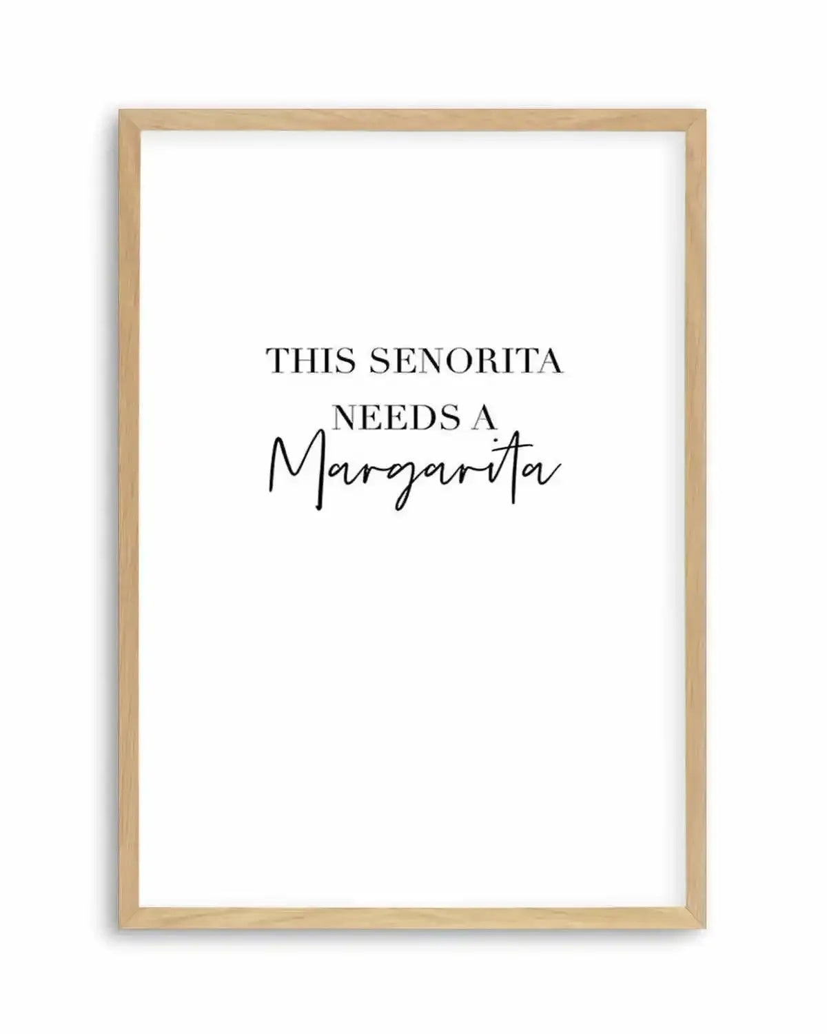 This Senorita Needs A Margarita Art Print from Olive et Oriel where you can shop wallpaper and artworks online