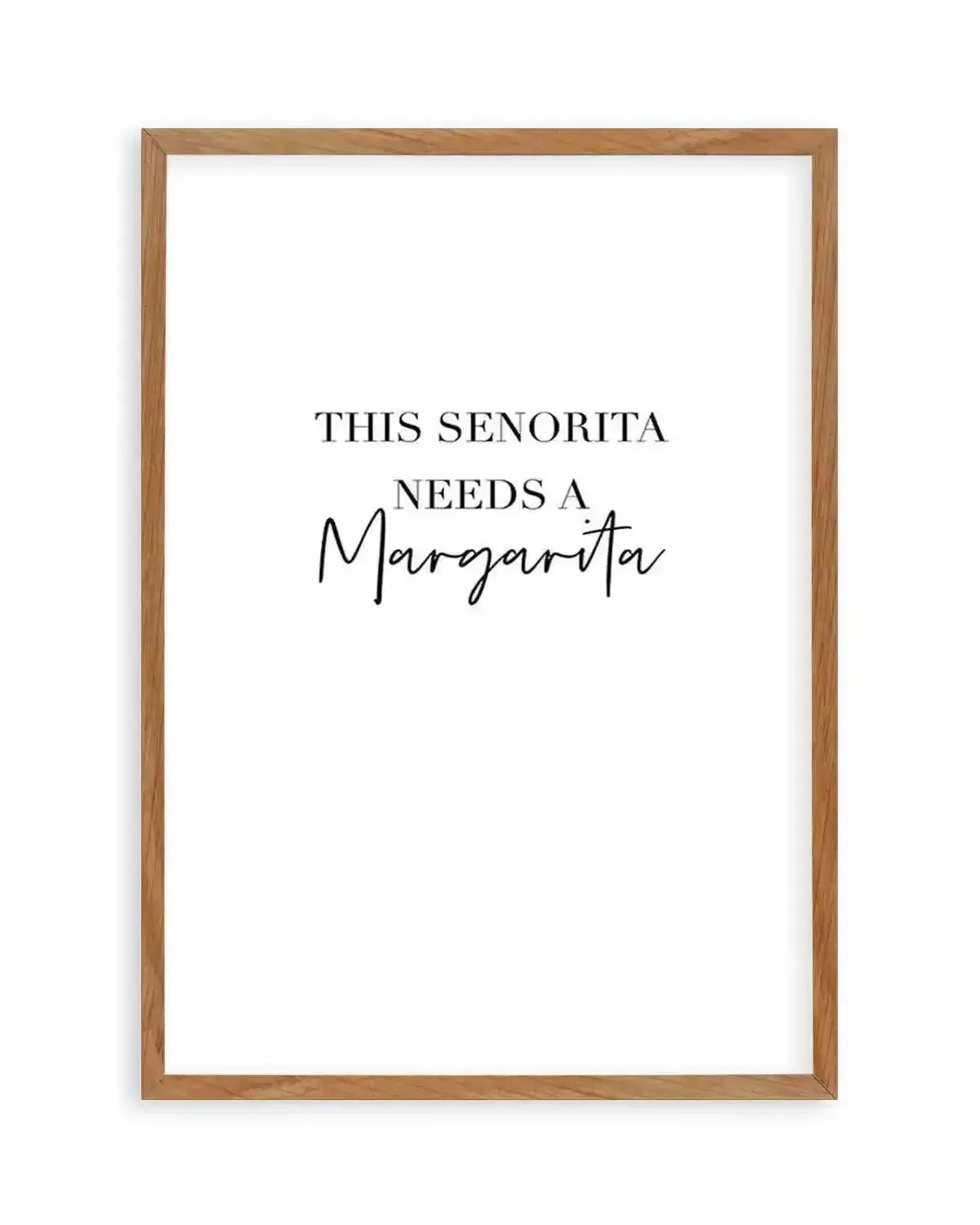 This Senorita Needs A Margarita Art Print from Olive et Oriel where you can shop wallpaper and artworks online