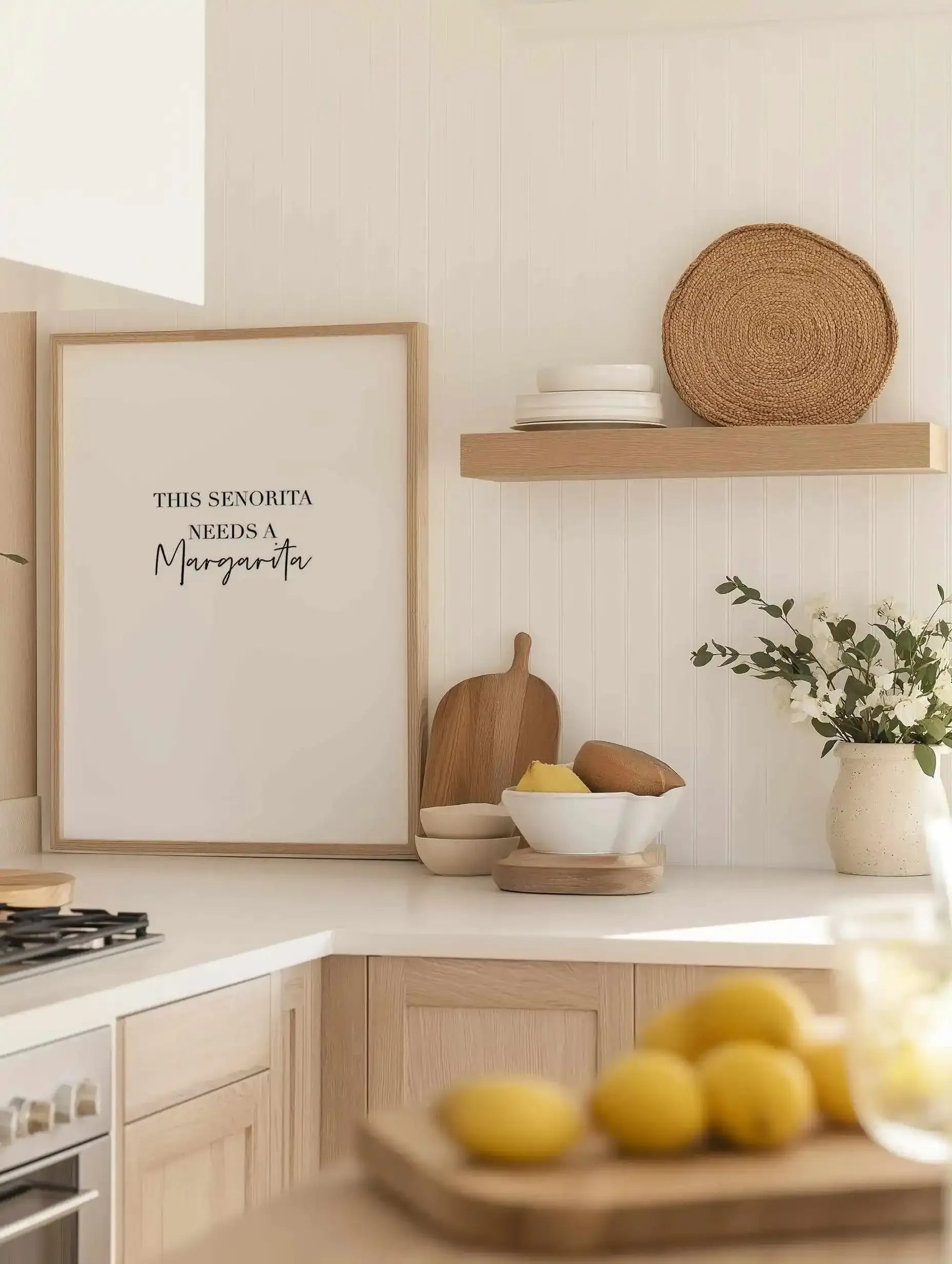 This Senorita Needs A Margarita Art Print from Olive et Oriel where you can shop wallpaper and artworks online