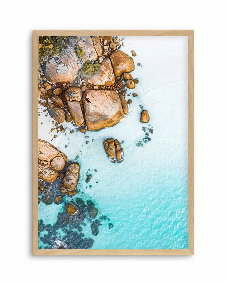 Thistle Cove I Esperance | Aerial Photo Wall Art Print from Olive et Oriel where you can shop wallpaper and artworks online